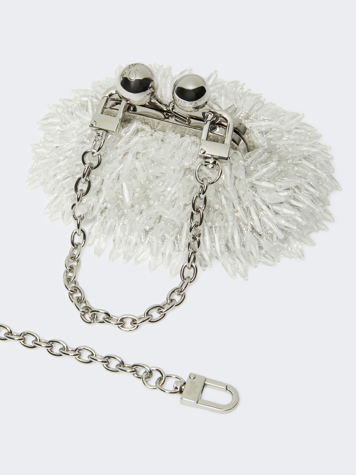 Pasticcino Bag nano in raso con strass - BIANCO OTTICO - Weekend - 4