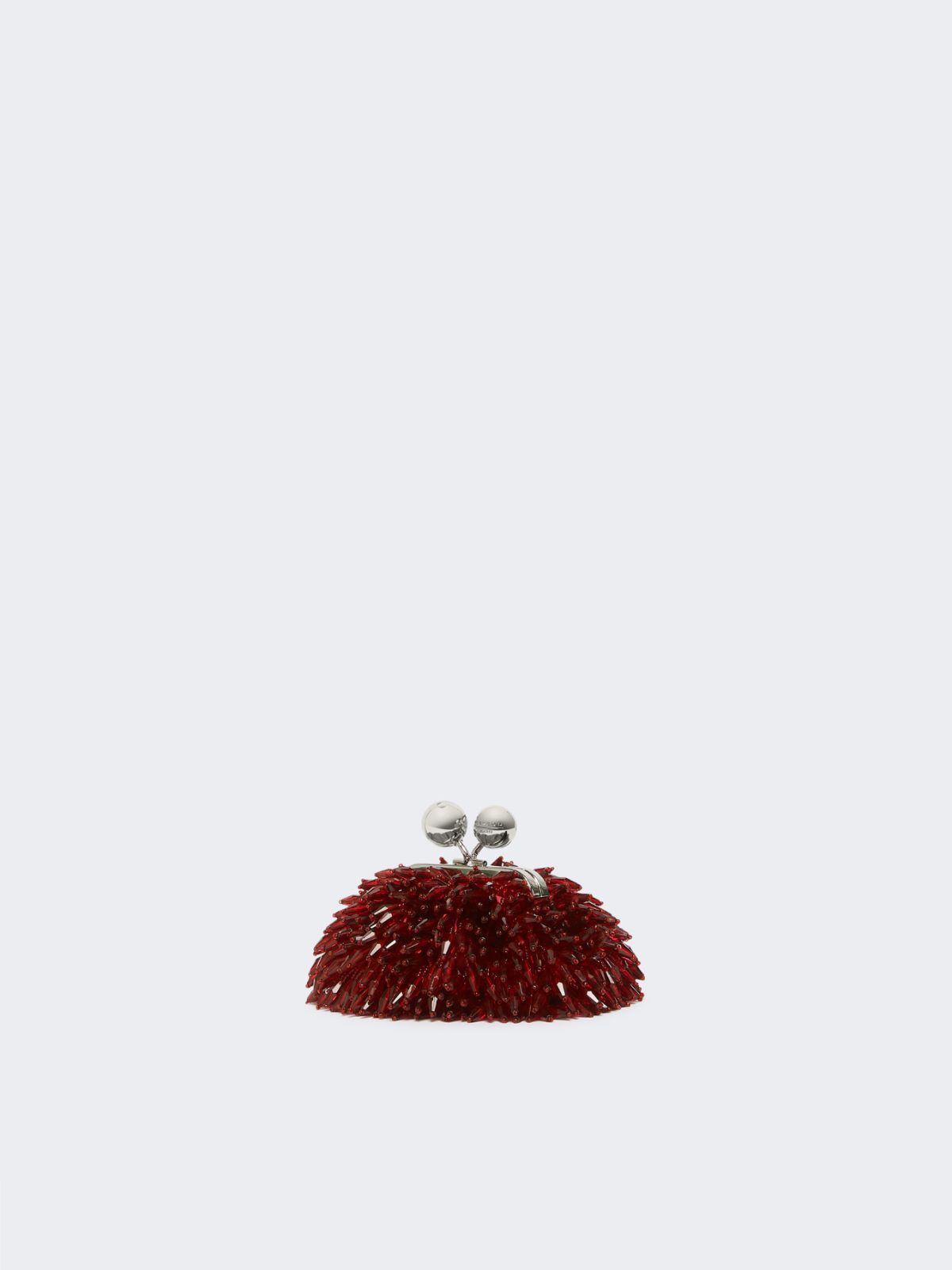 Mini Pasticcino Bag in satin with rhinestones - RED - Weekend - 2