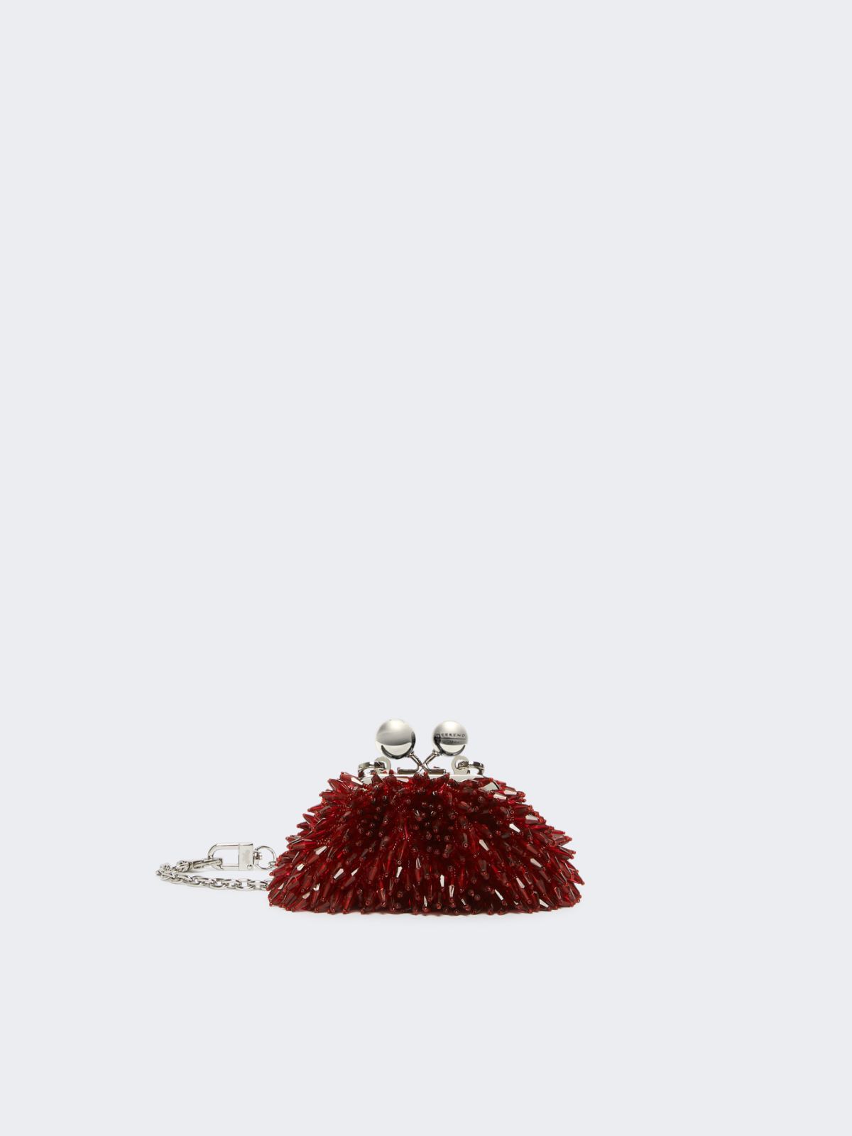 Mini Pasticcino Bag in satin with rhinestones - RED - Weekend