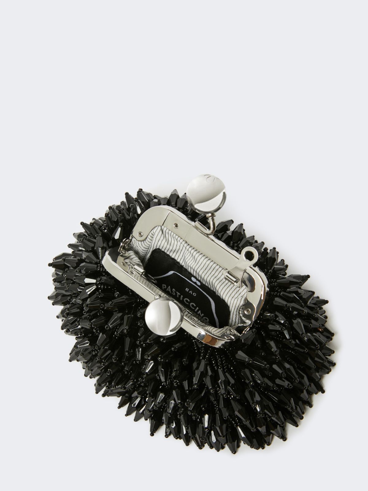 Pasticcino Bag nano in raso con strass - NERO - Weekend - 6