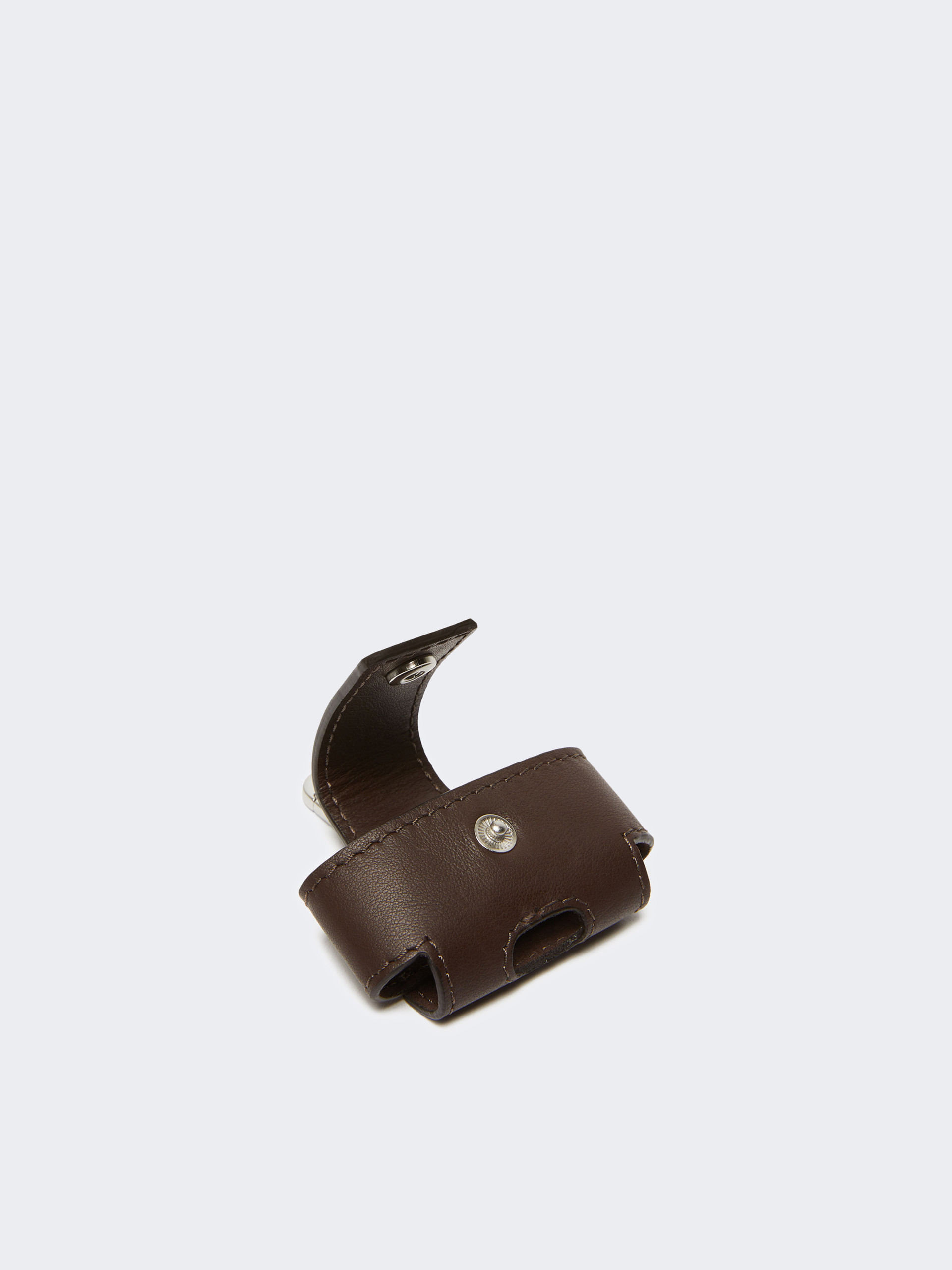 Leather earphone pouch - DARK BROWN - Weekend Max Mara - 3