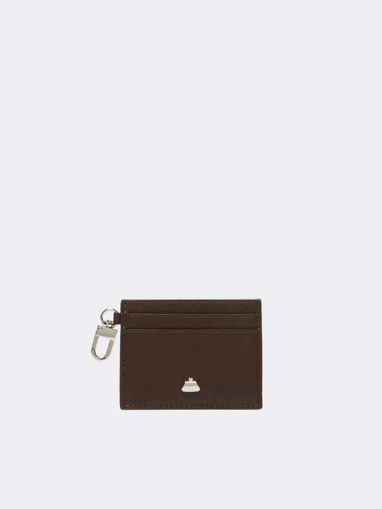 Flat leather card holder - DARK BROWN - Weekend Max Mara - 2