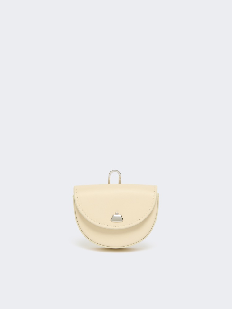 Round leather earphone pouch - Weekend - 2