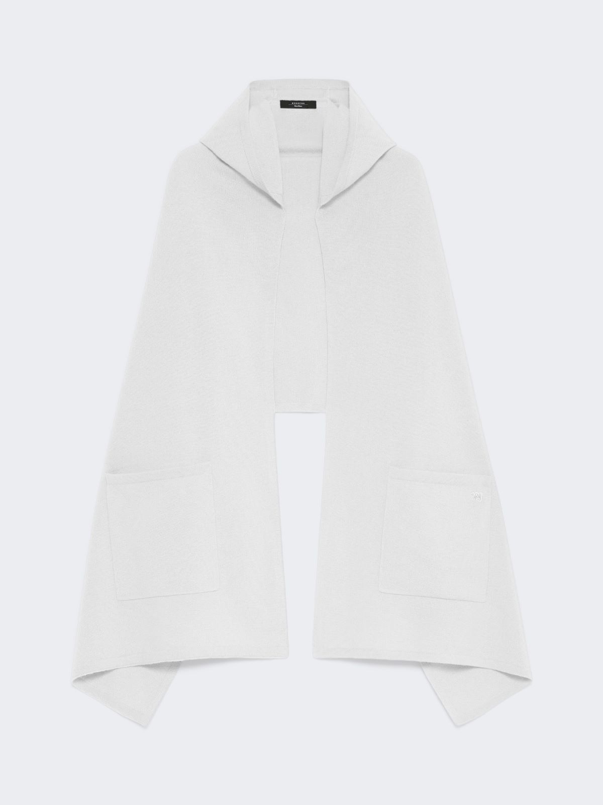 Cashmere hooded shawl - OPTICAL WHITE - Weekend - 6