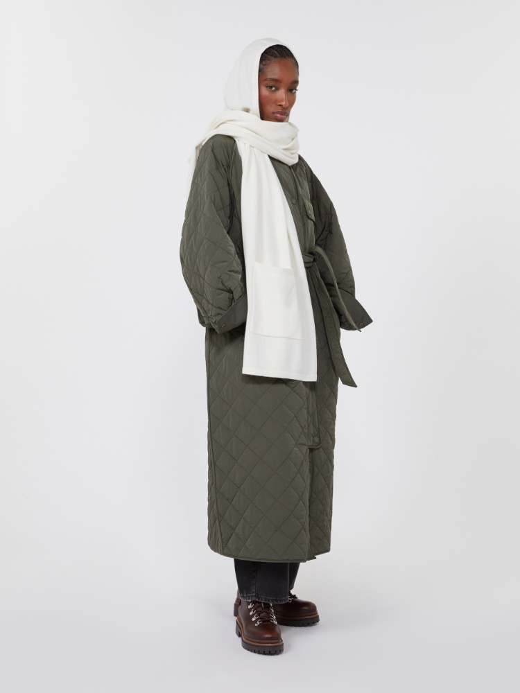 Cashmere hooded shawl - OPTICAL WHITE - Weekend - 2