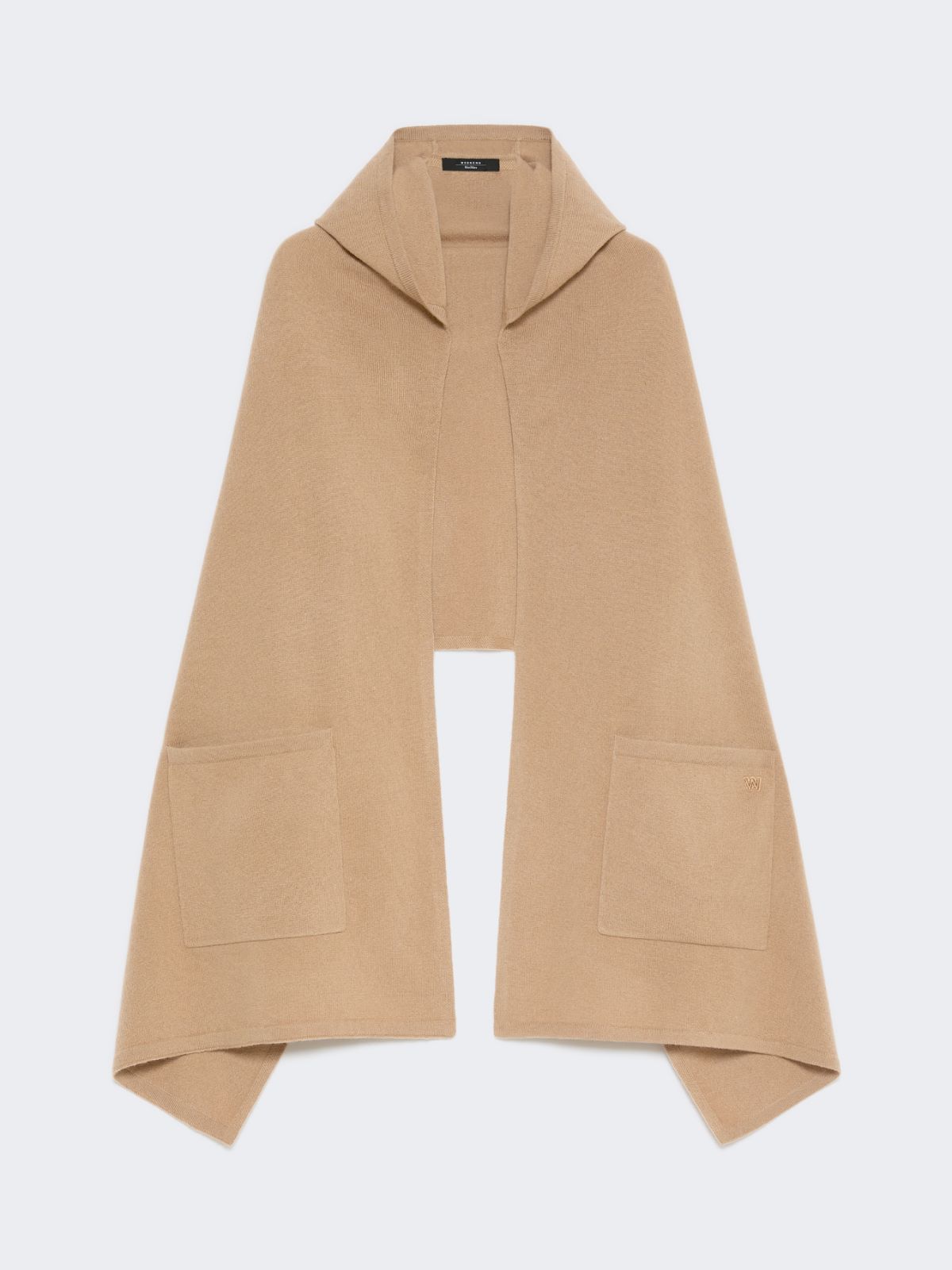 Cashmere hooded shawl - CAMEL - Weekend - 6