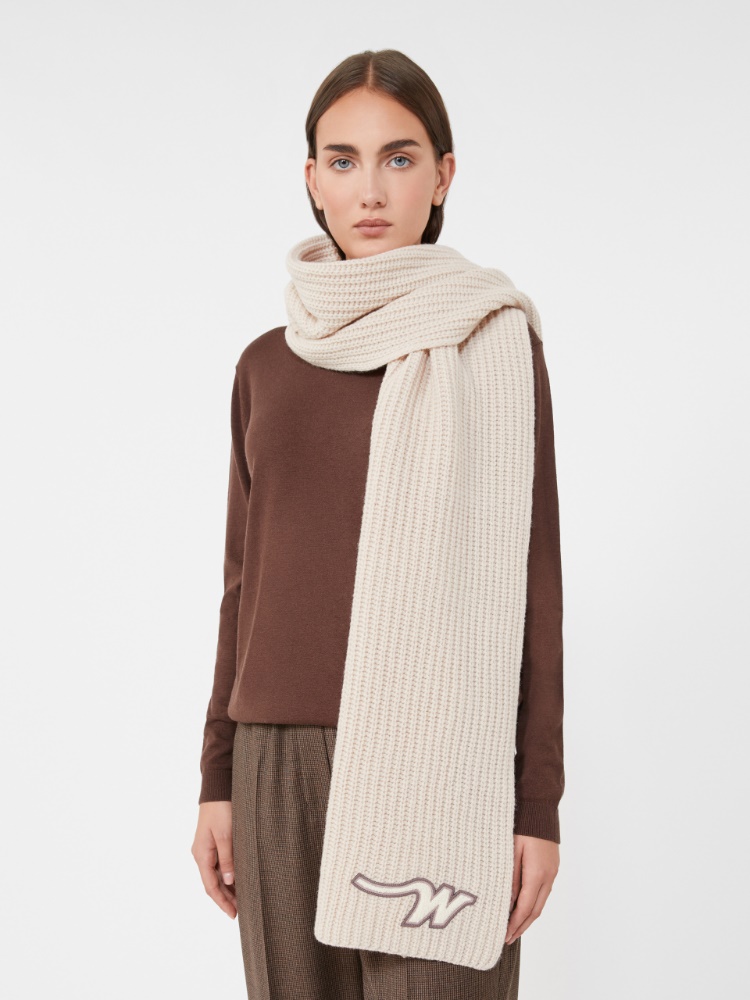Wool yarn scarf - IVORY - Weekend - 2
