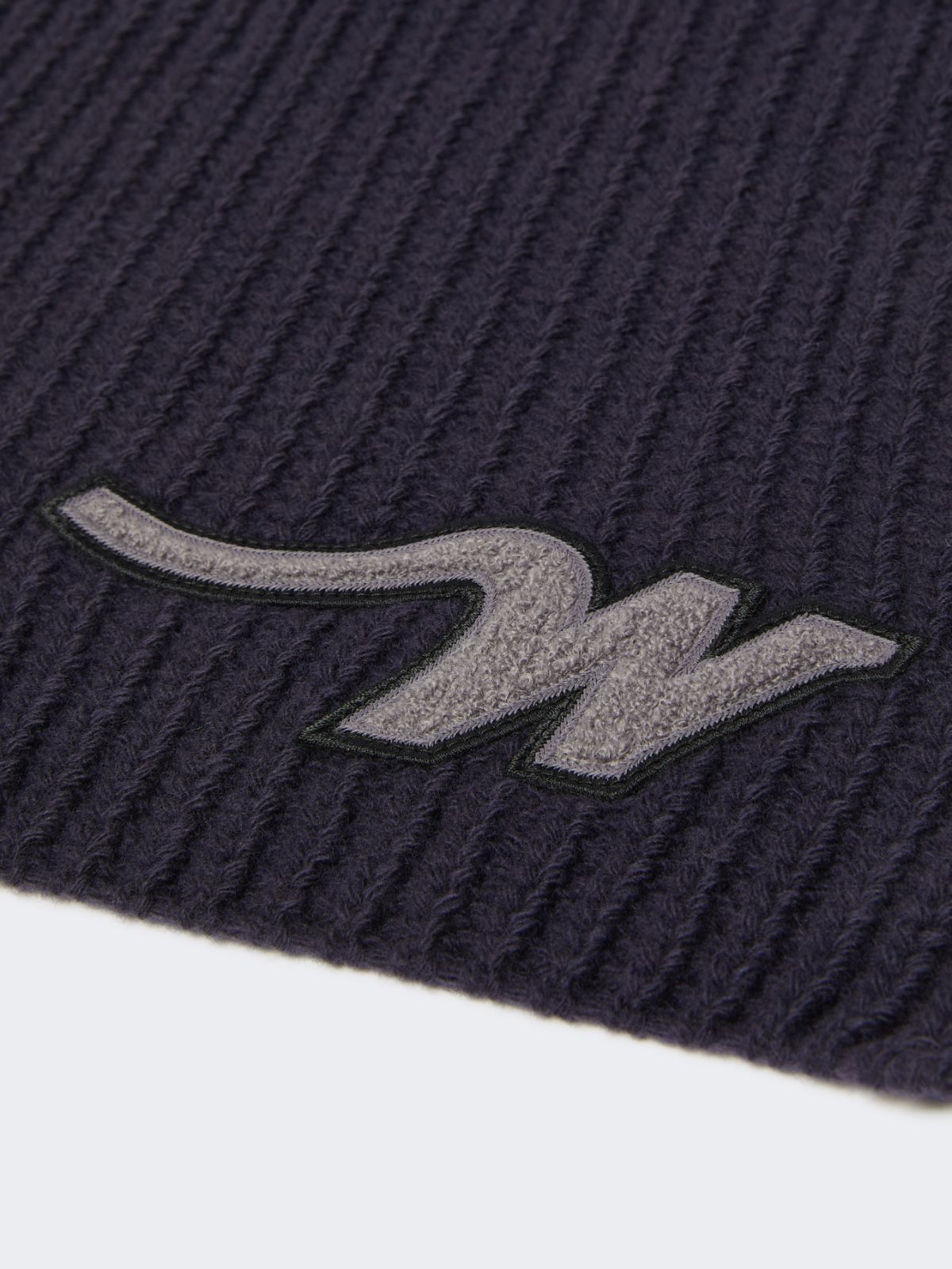 Wool yarn scarf - NAVY - Weekend - 3