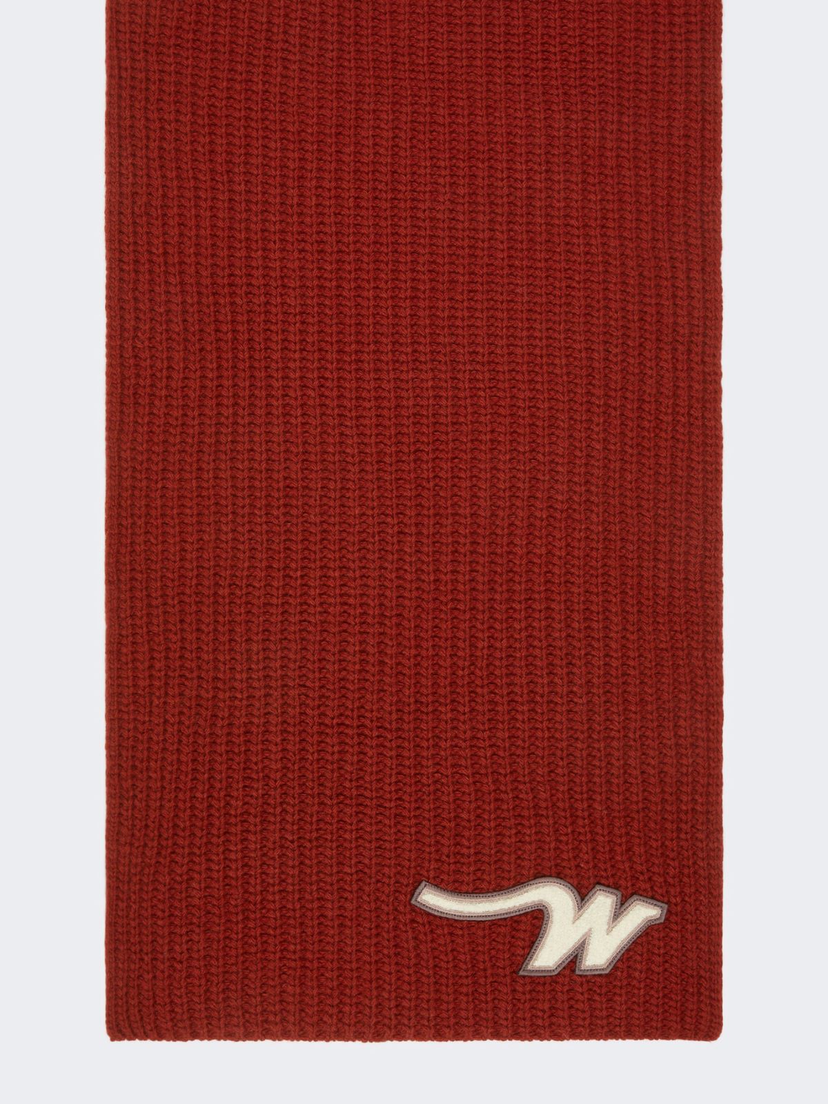 Wool yarn scarf - BERRY RED - Weekend