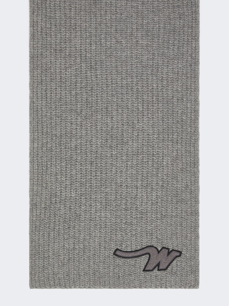 Wool yarn scarf - MEDIUM GREY - Weekend