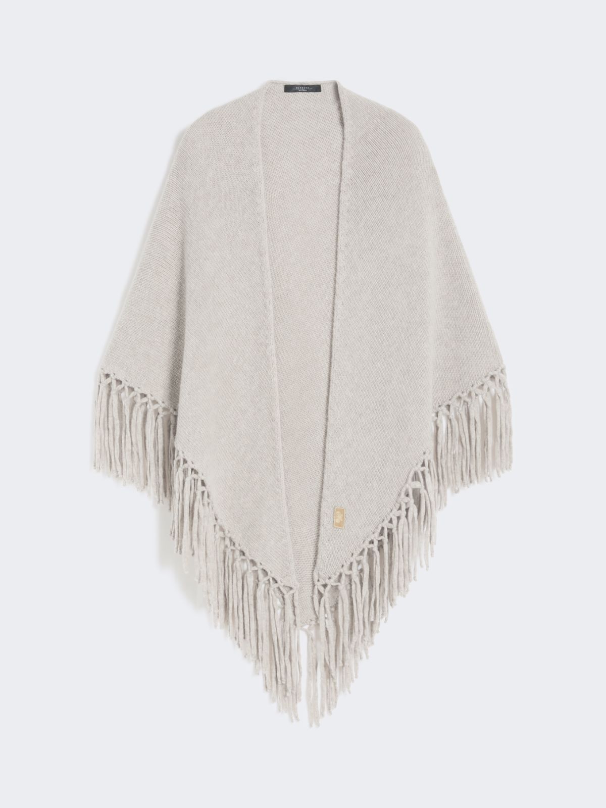 Wool shawl with fringes - BEIGE - Weekend - 5