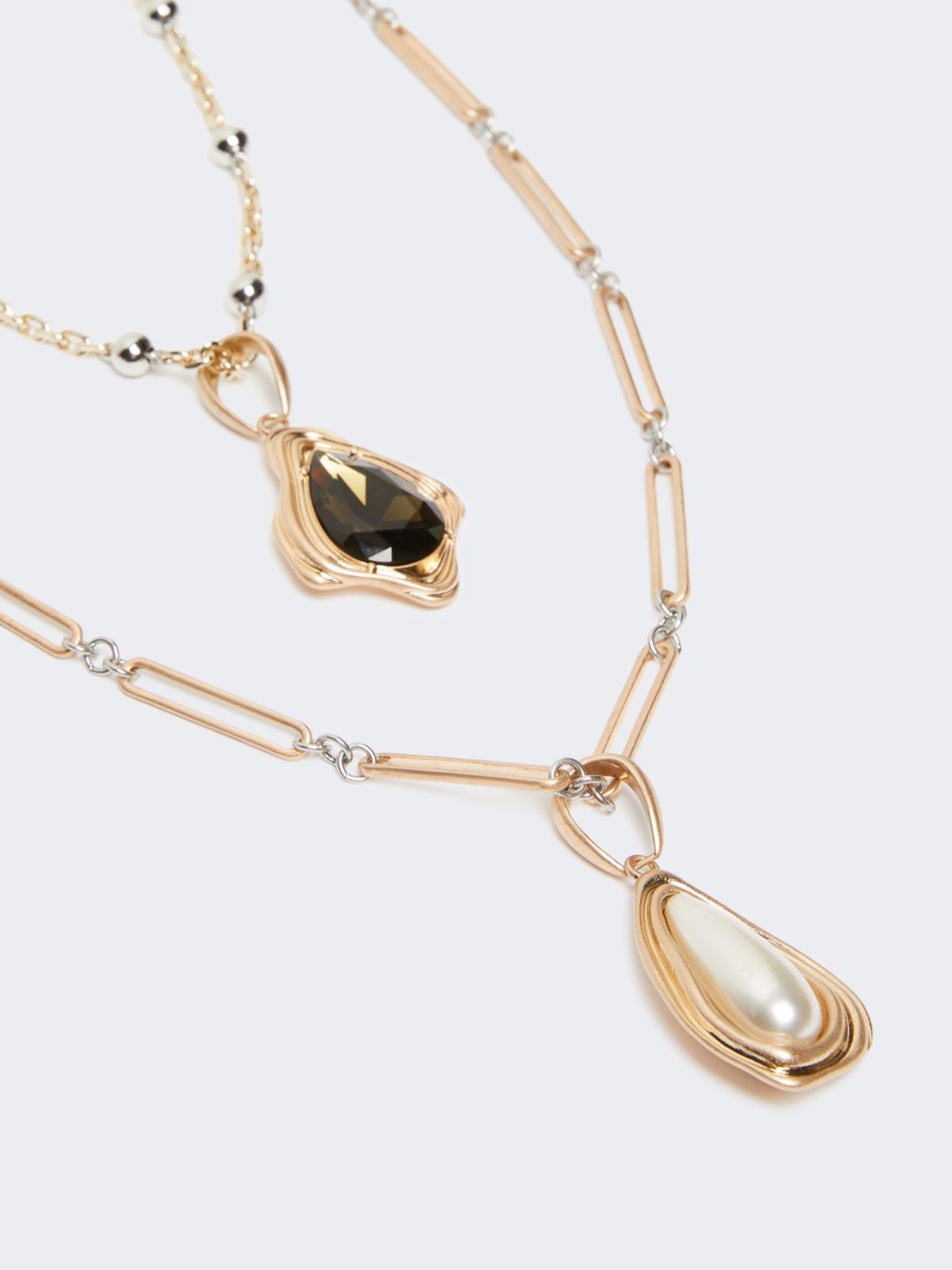 Collana in metallo e resina - ORO - Weekend - 2