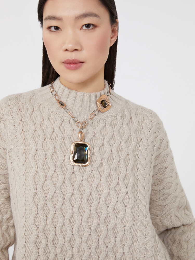 Metal pendant necklace - GOLD - Weekend - 2