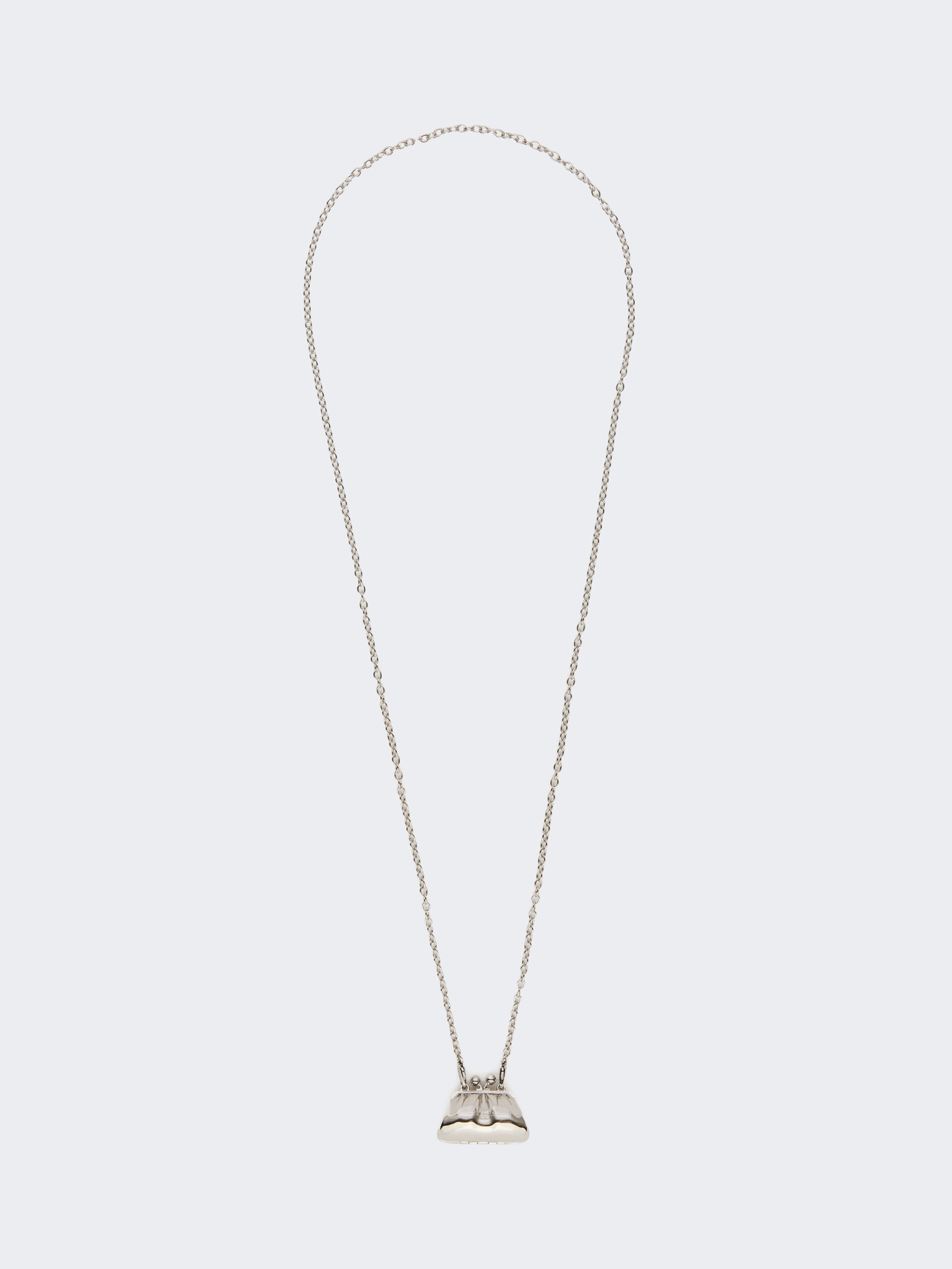 Long necklace with large Pasticcino Bag charm - SILVER - Weekend Max Mara