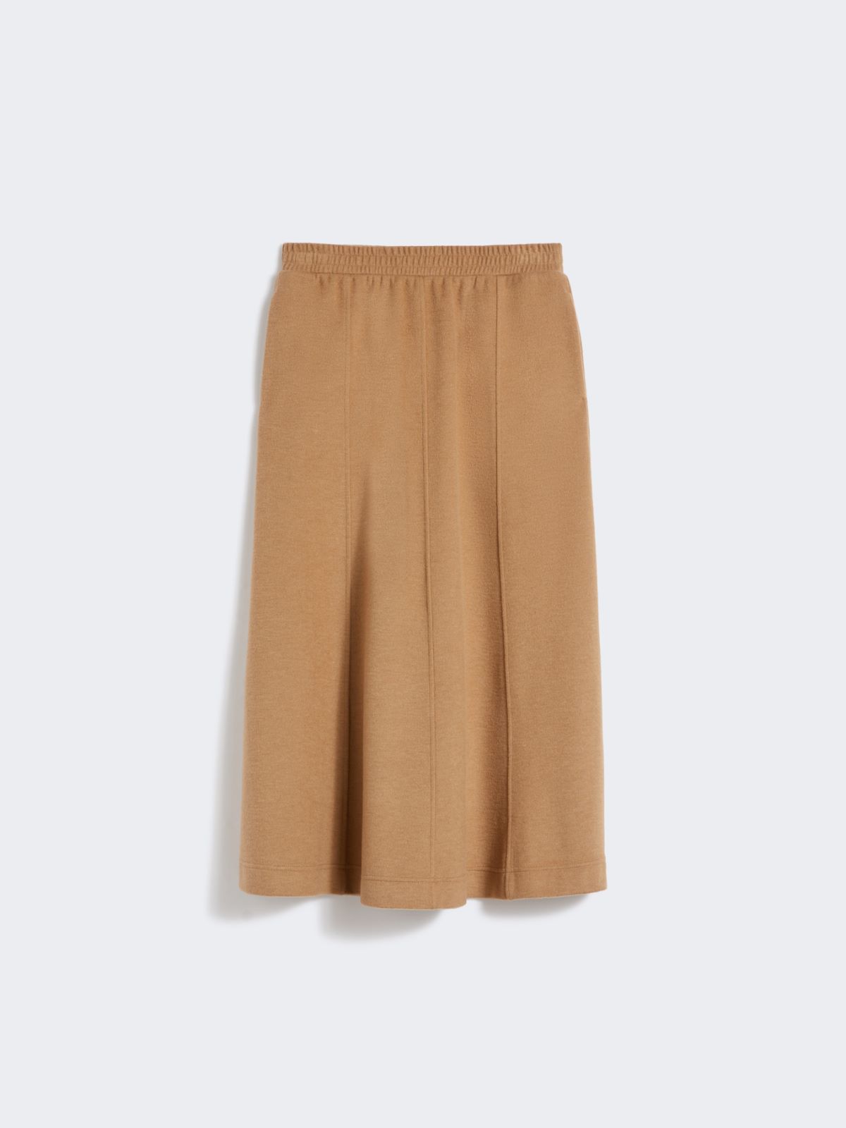 Drap-effect jersey skirt - CAMEL - Weekend - 5