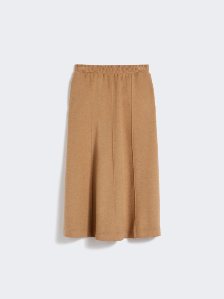 Drap-effect jersey skirt - CAMEL - Weekend - 2