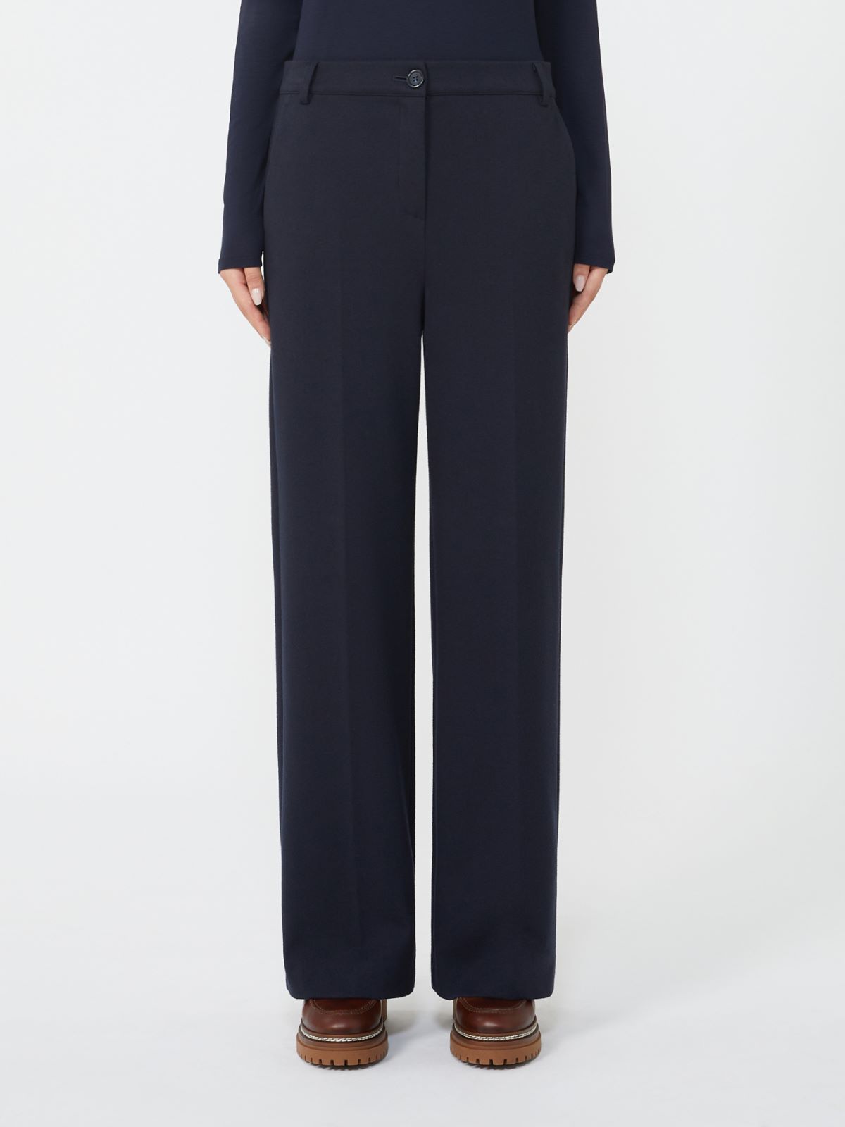 Flannel jersey trousers - NAVY - Weekend - 2