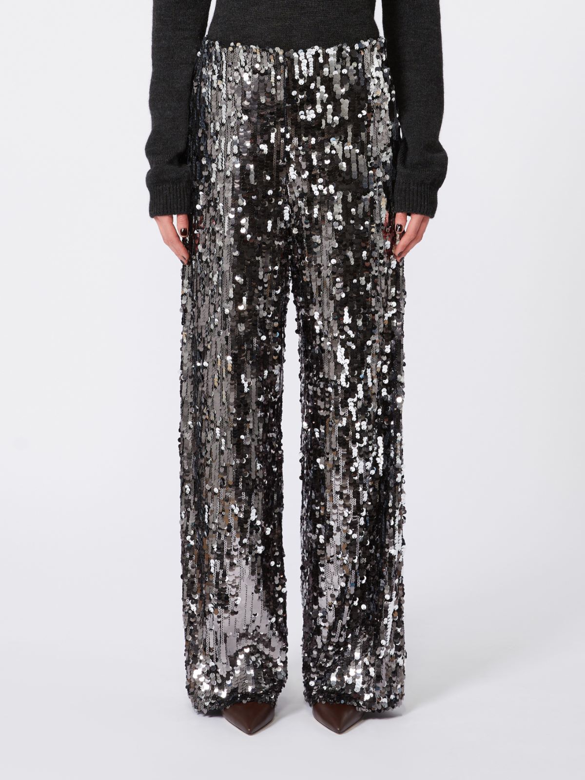 Tulle and sequin trousers - BLACK - Weekend - 2