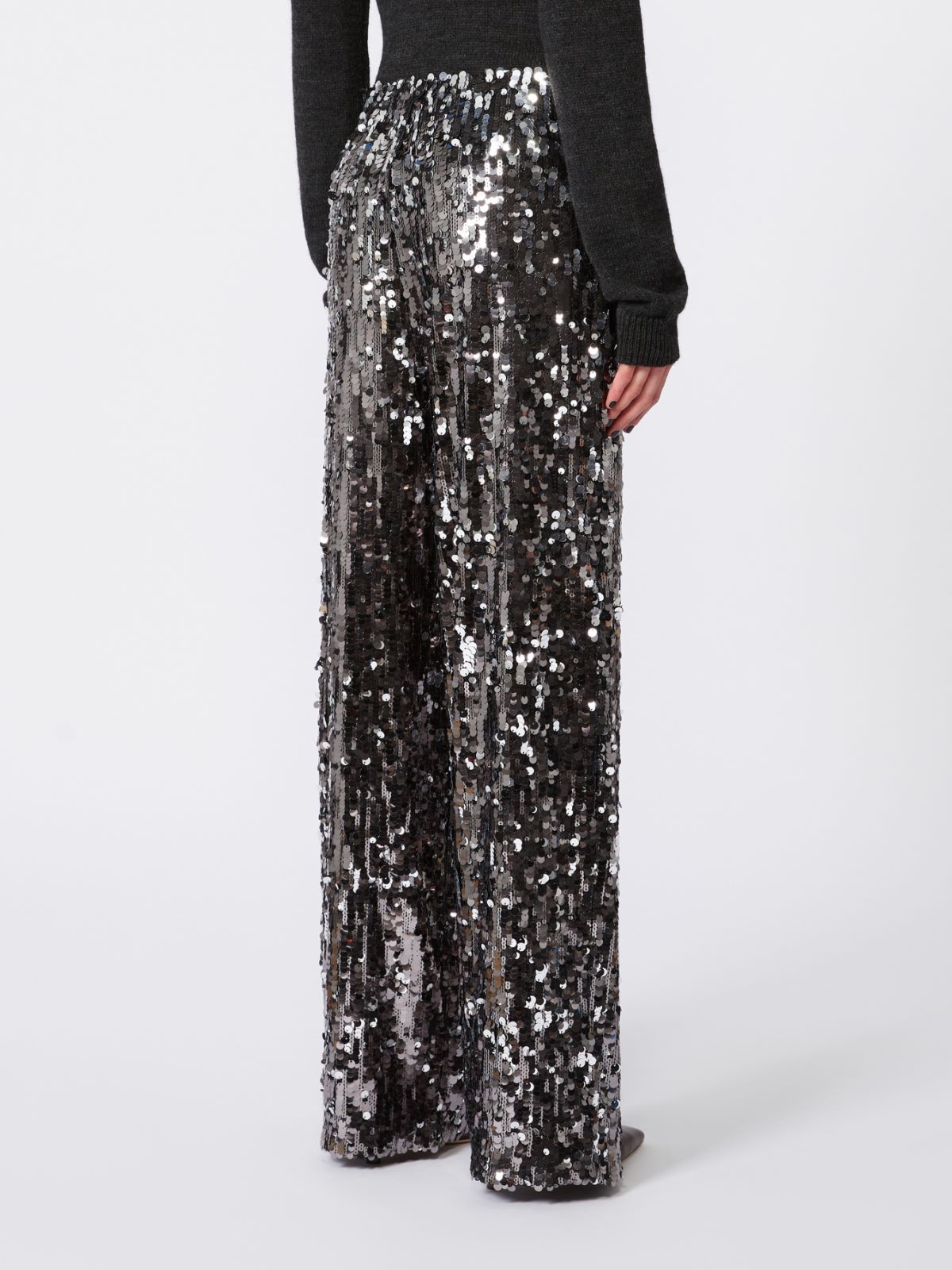 Tulle and sequin trousers - BLACK - Weekend - 3