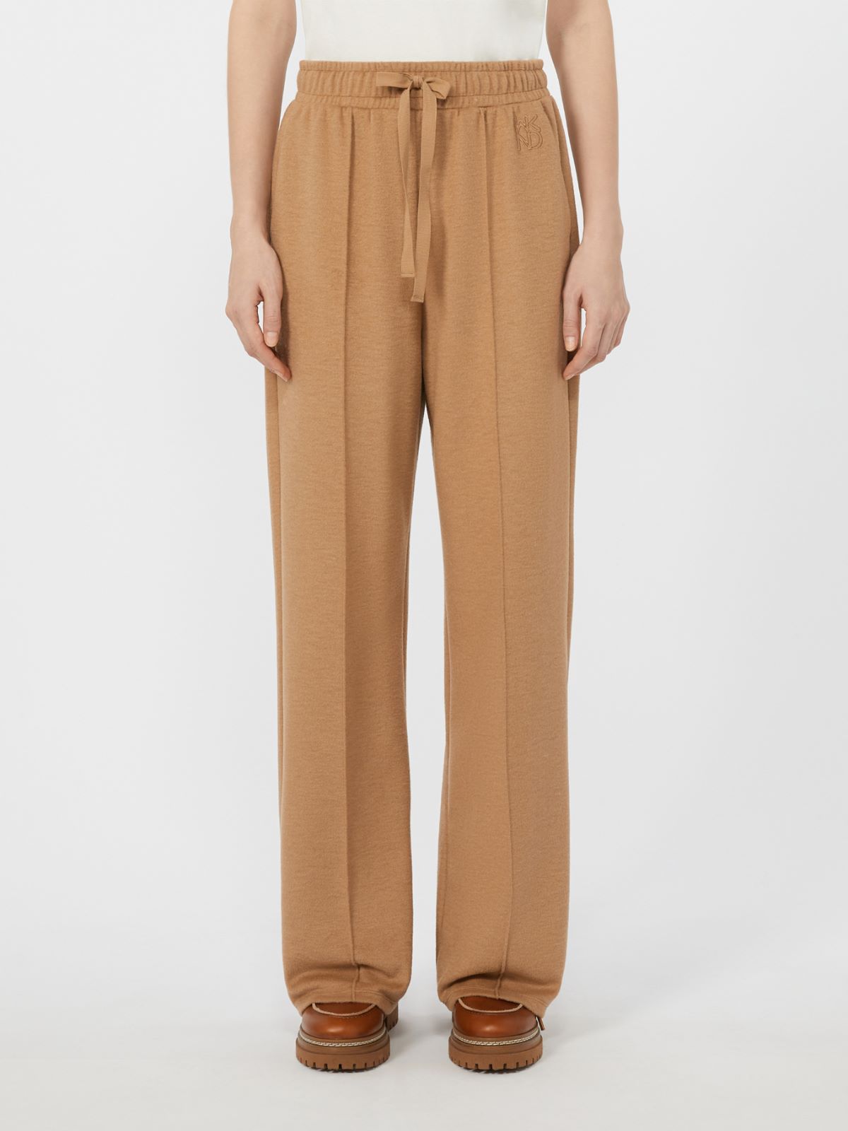 Drap-effect jersey trousers - CAMEL - Weekend - 2