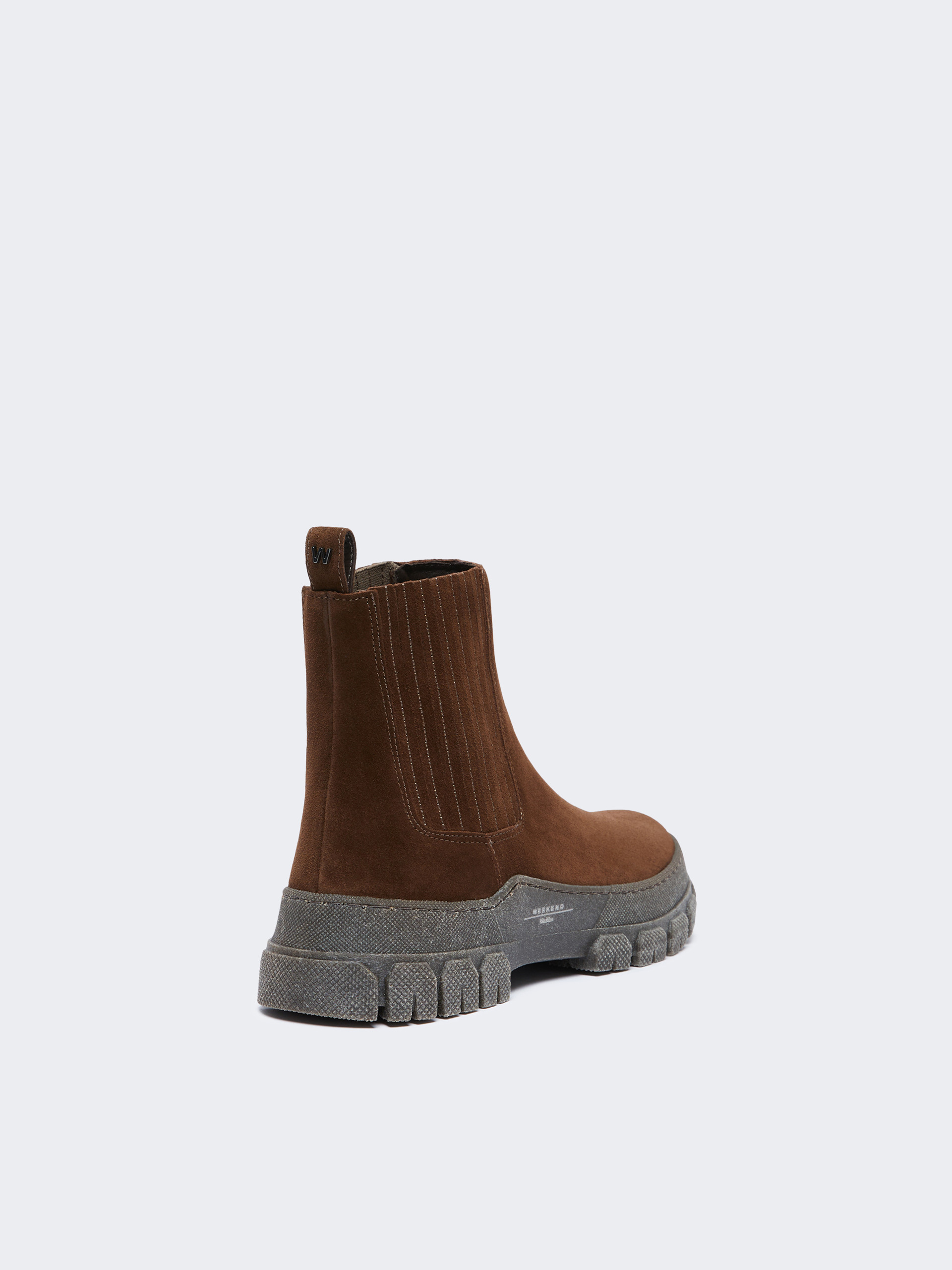 Suede Chelsea boots - BROWN - Weekend Max Mara - 3