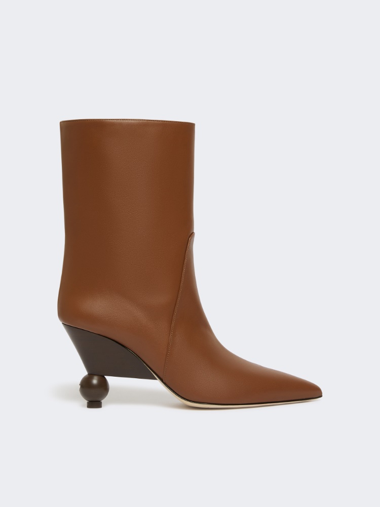 Patent leatherankle boots - TOBACCO - Weekend - 2