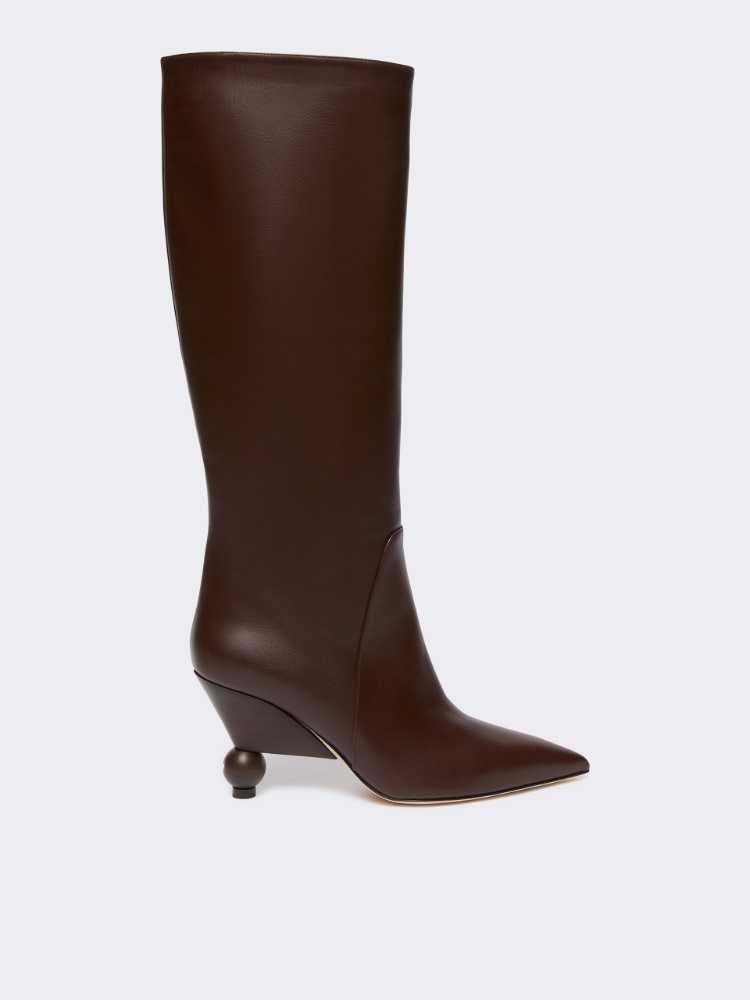 Patent leather boots - DARK BROWN - Weekend - 2