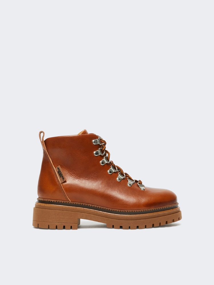 Leather hiking boots - HONEY - Weekend Max Mara