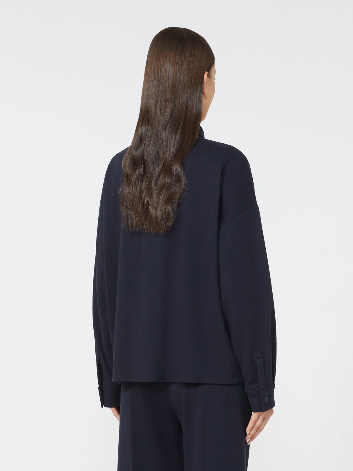 Flannel jersey jacket - NAVY - Weekend - 3