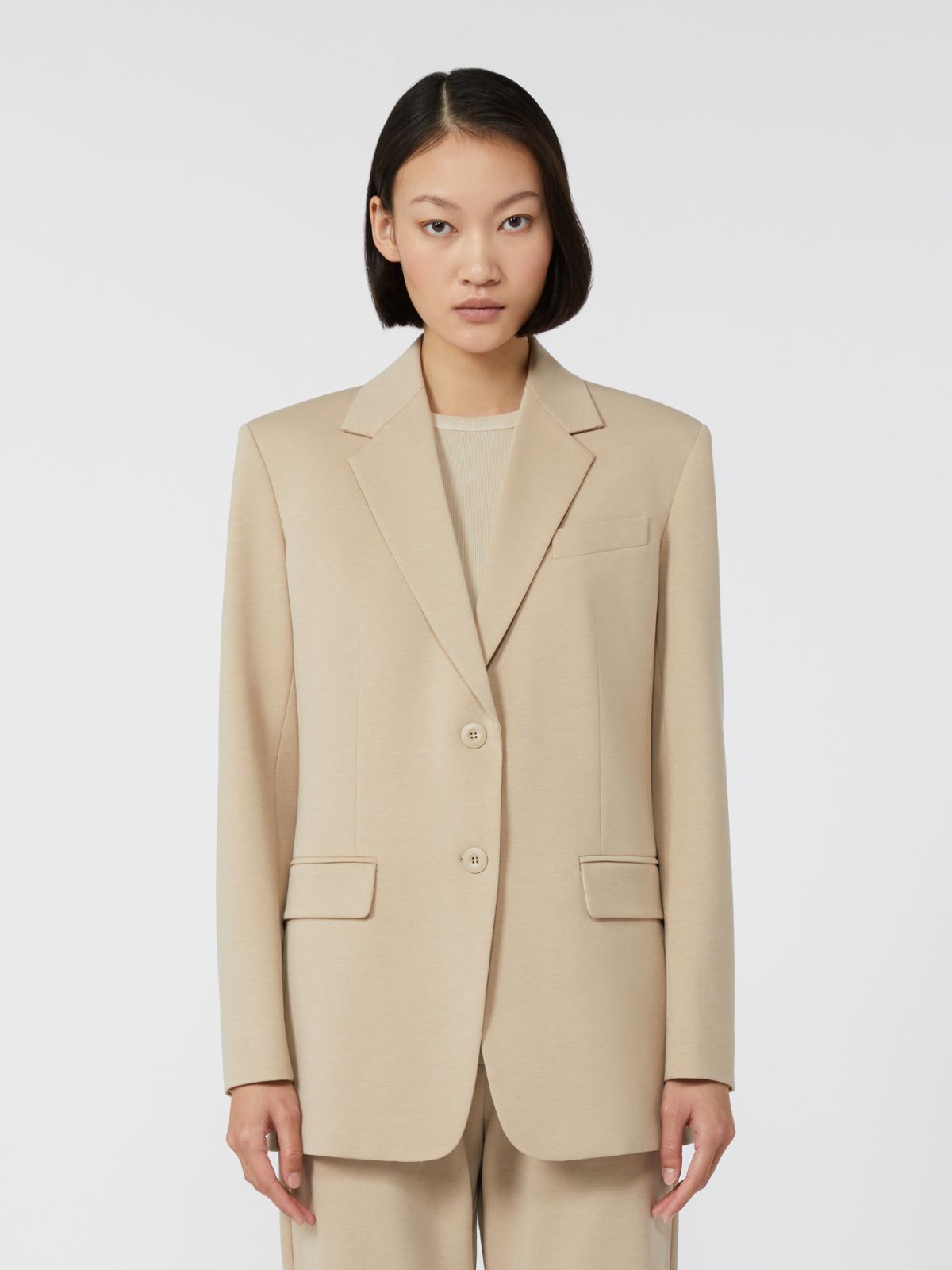 Milano-knit jersey blazer - BEIGE - Weekend - 2