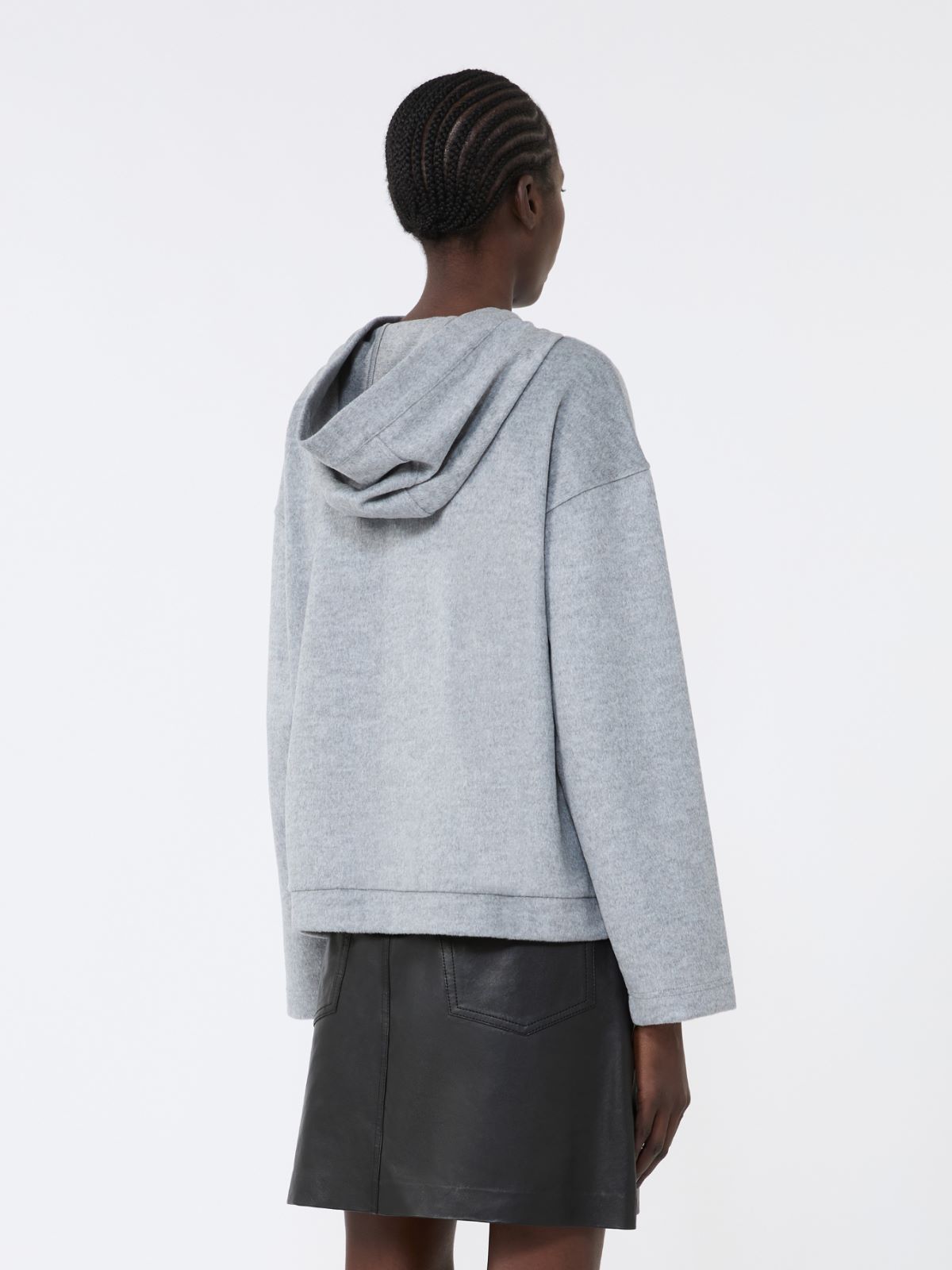 Jersey drap sweatshirt - LIGHT GREY - Weekend - 3