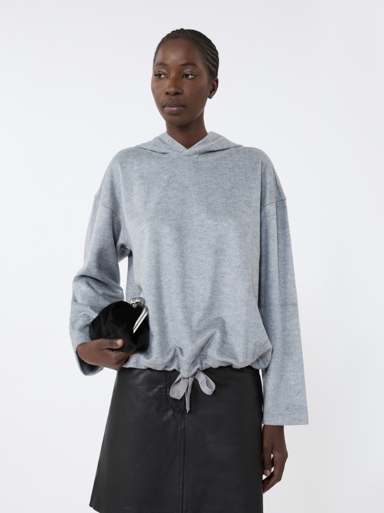 Jersey drap sweatshirt - LIGHT GREY - Weekend
