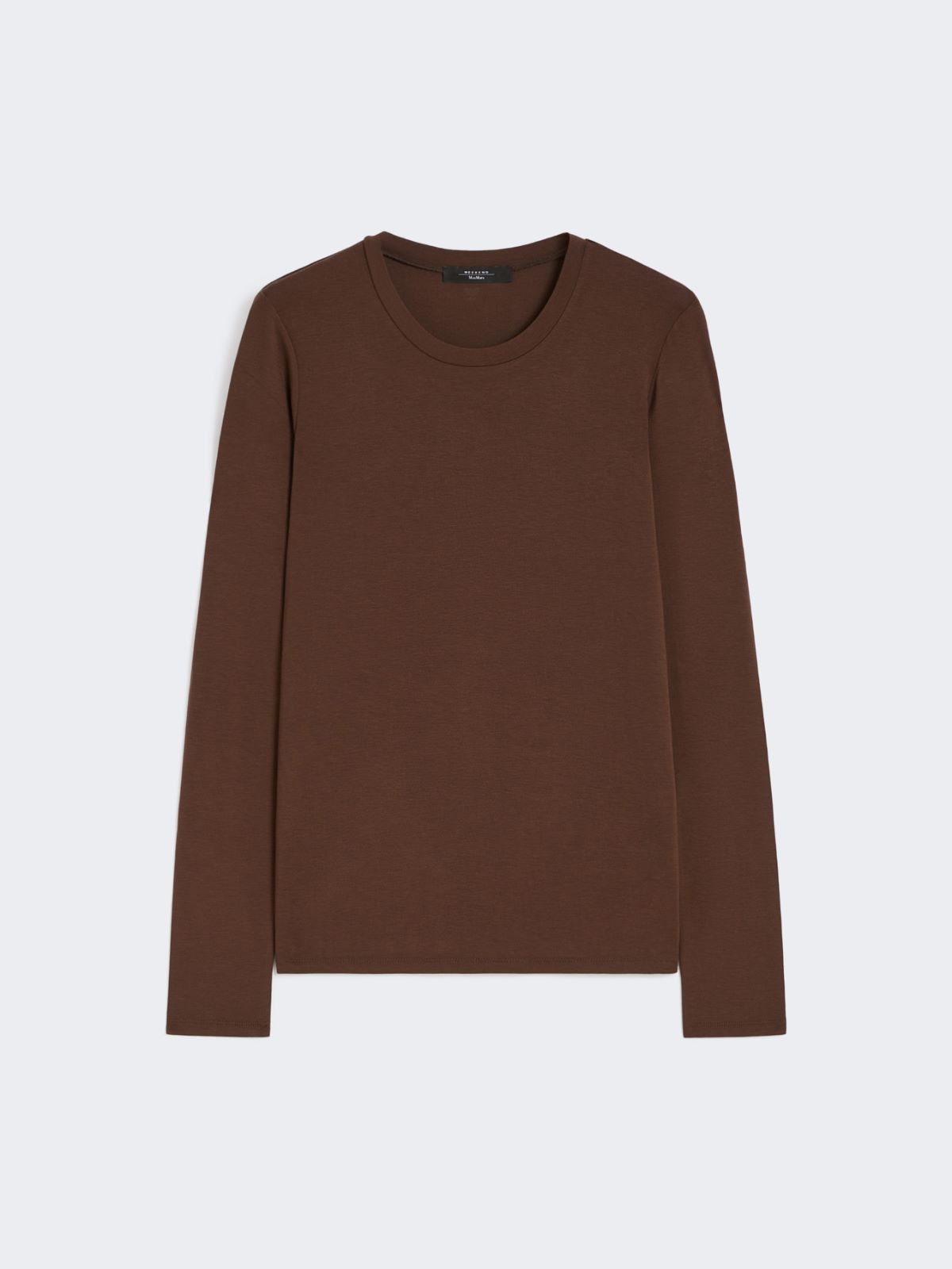T-shirt basic in jersey stretch - CIOCCOLATO - Weekend - 6