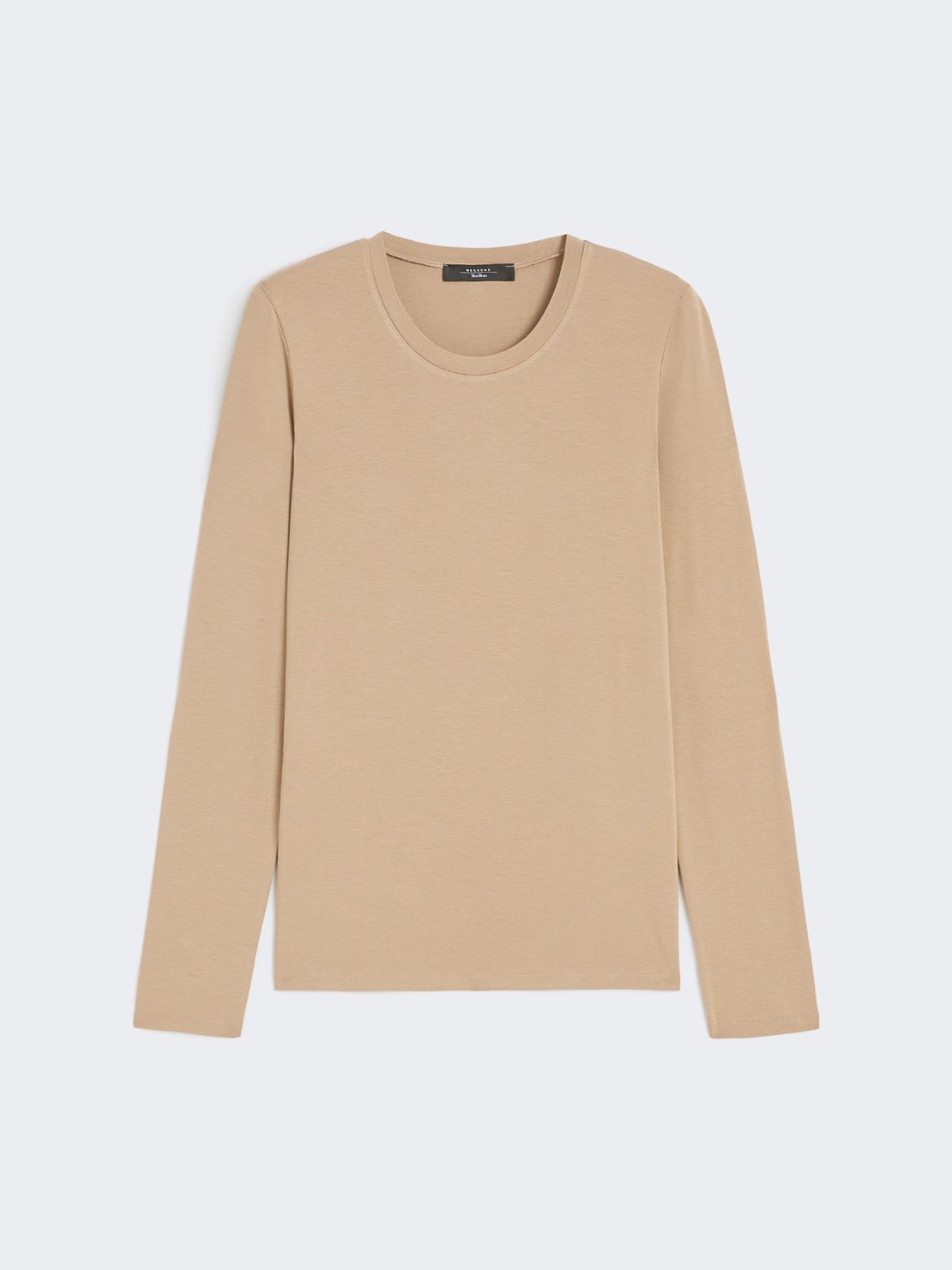 Stretch jersey basic T-shirt - CAMEL - Weekend - 6