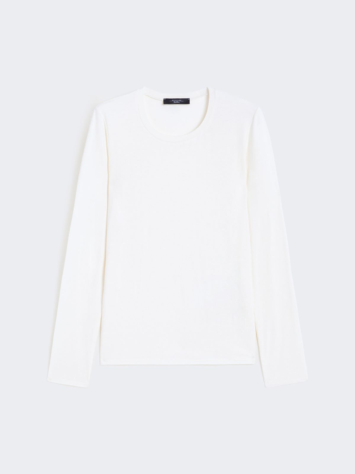 Stretch jersey basic T-shirt - ECRU - Weekend - 6