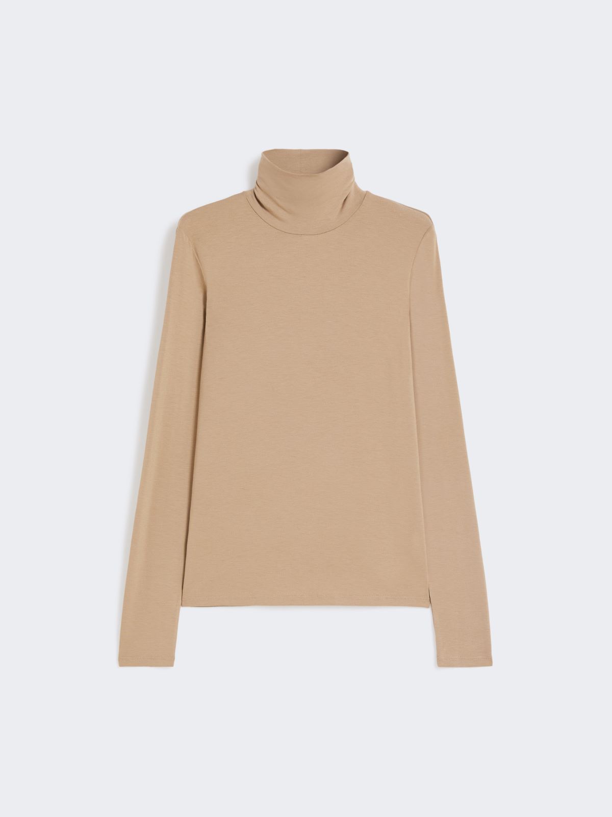 Stretch viscose turtleneck - CAMEL - Weekend - 5