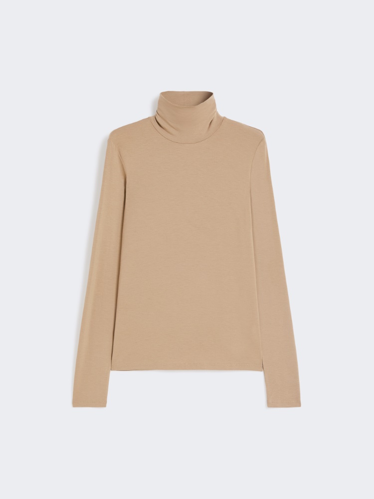 Stretch viscose turtleneck - CAMEL - Weekend - 2