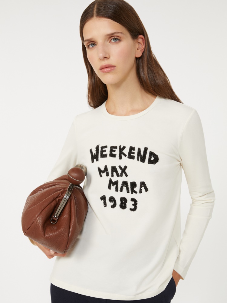 Fitted stretch jersey T-shirt - Weekend