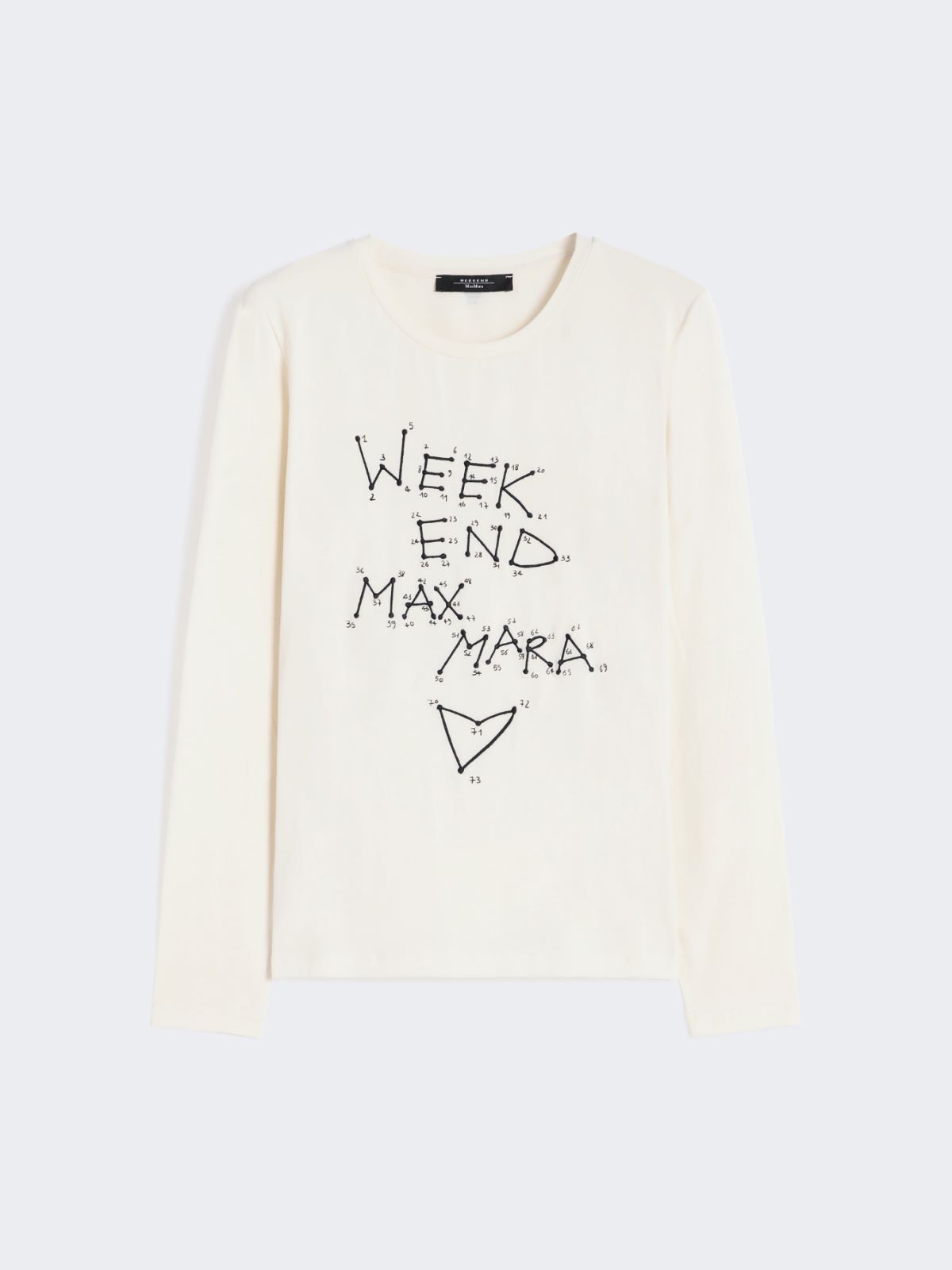 Fitted stretch jersey T-shirt - ECRU - Weekend - 5