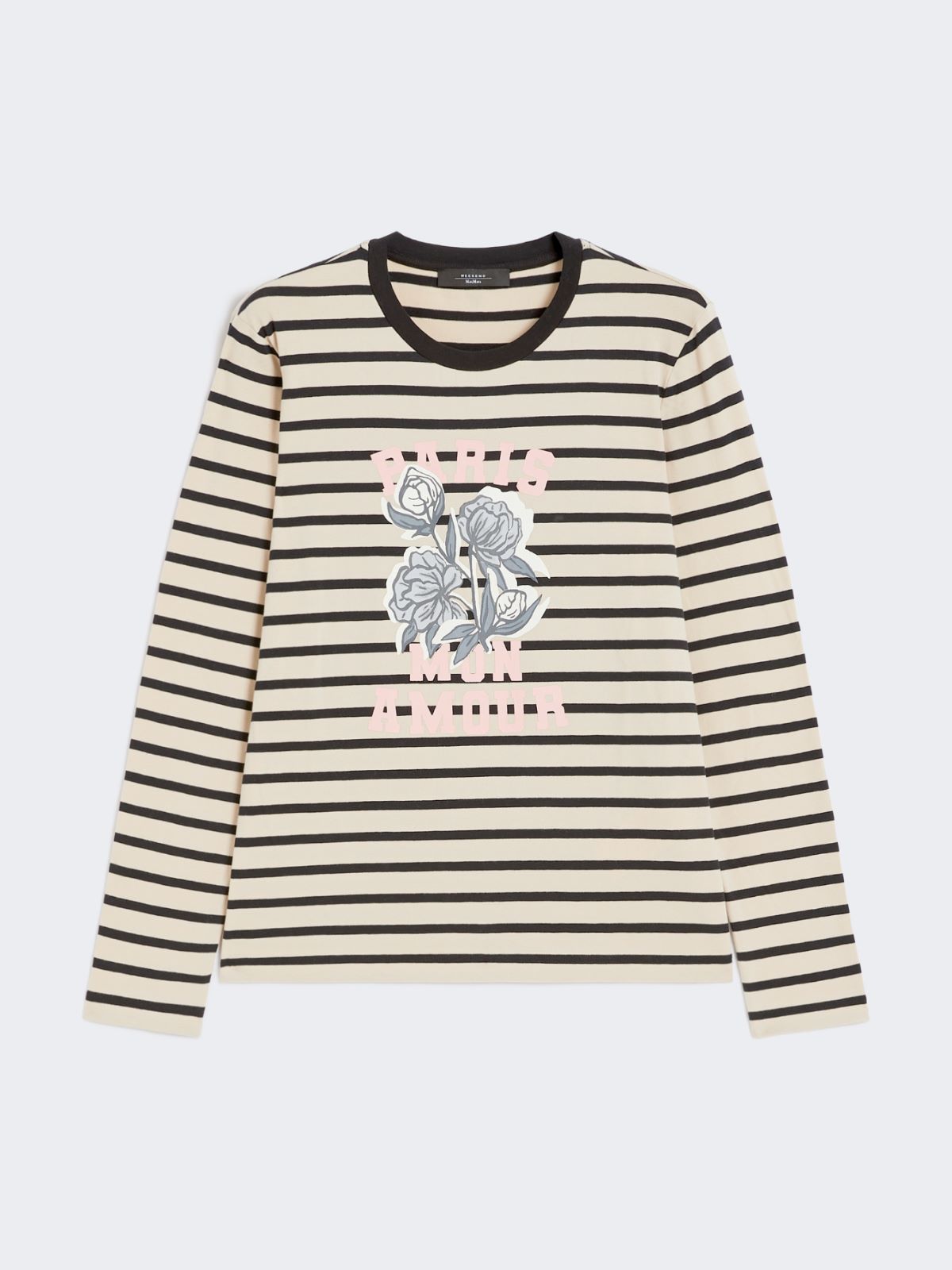T-shirt in stretch cotton jersey - BEIGE - Weekend - 6