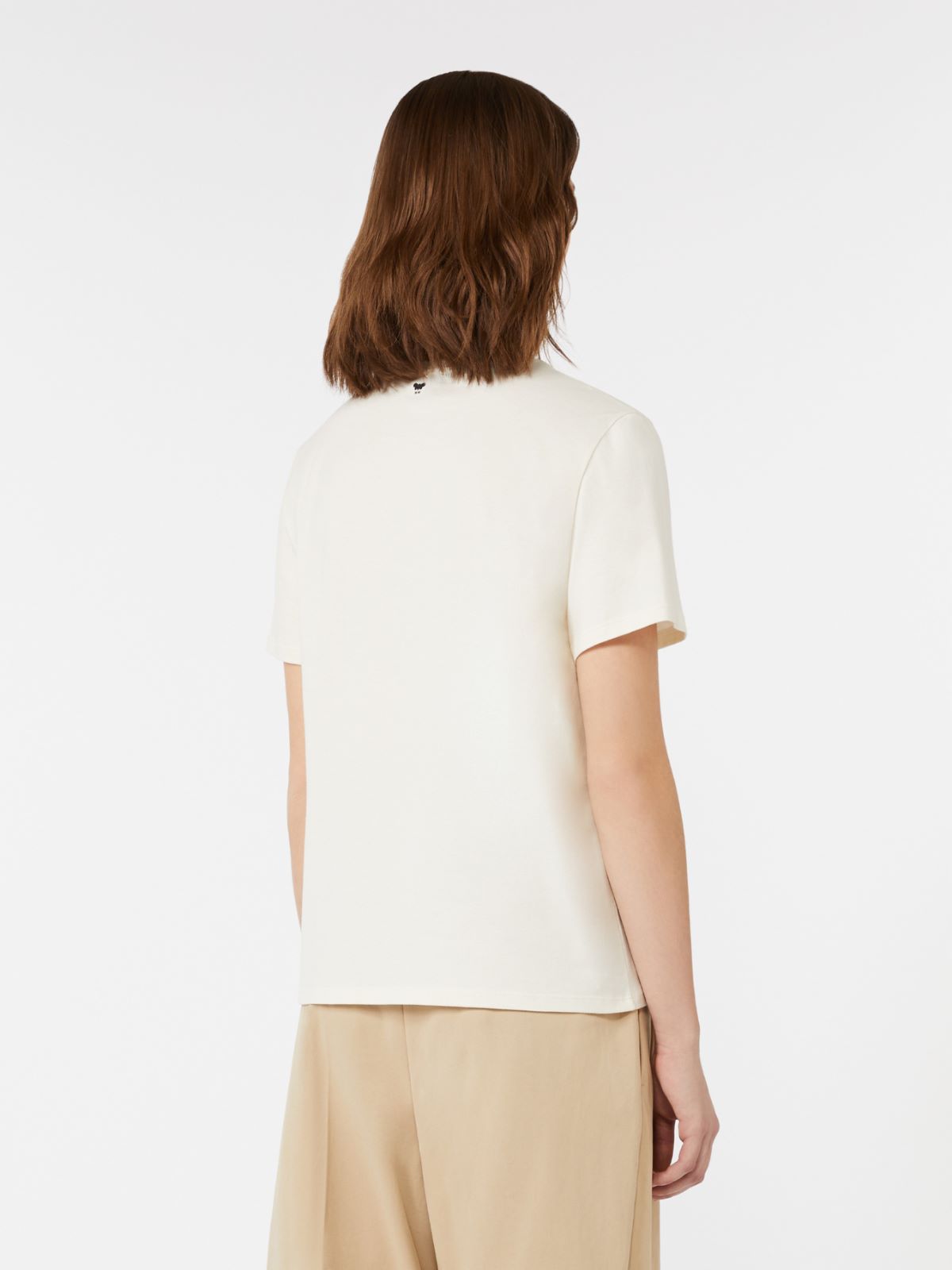 Organic cotton jersey T-shirt - ECRU - Weekend - 3