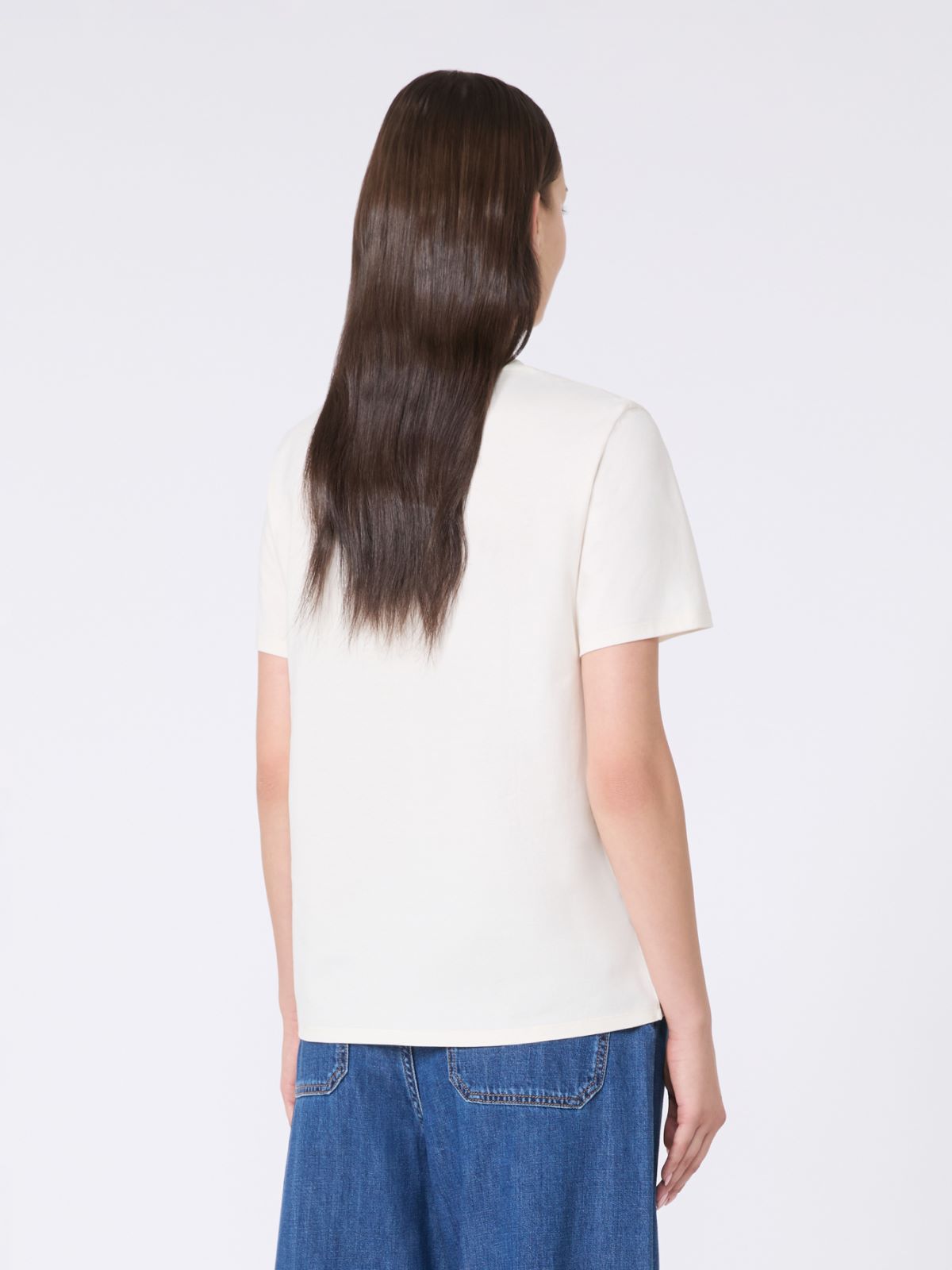 T-shirt in puro cotone - BIANCO AVORIO - Weekend - 3
