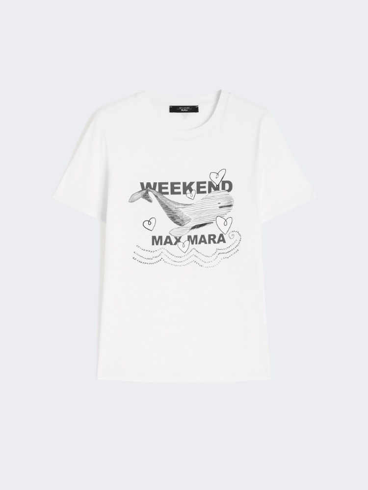 T-shirt in puro cotone - BIANCO AVORIO - Weekend - 6