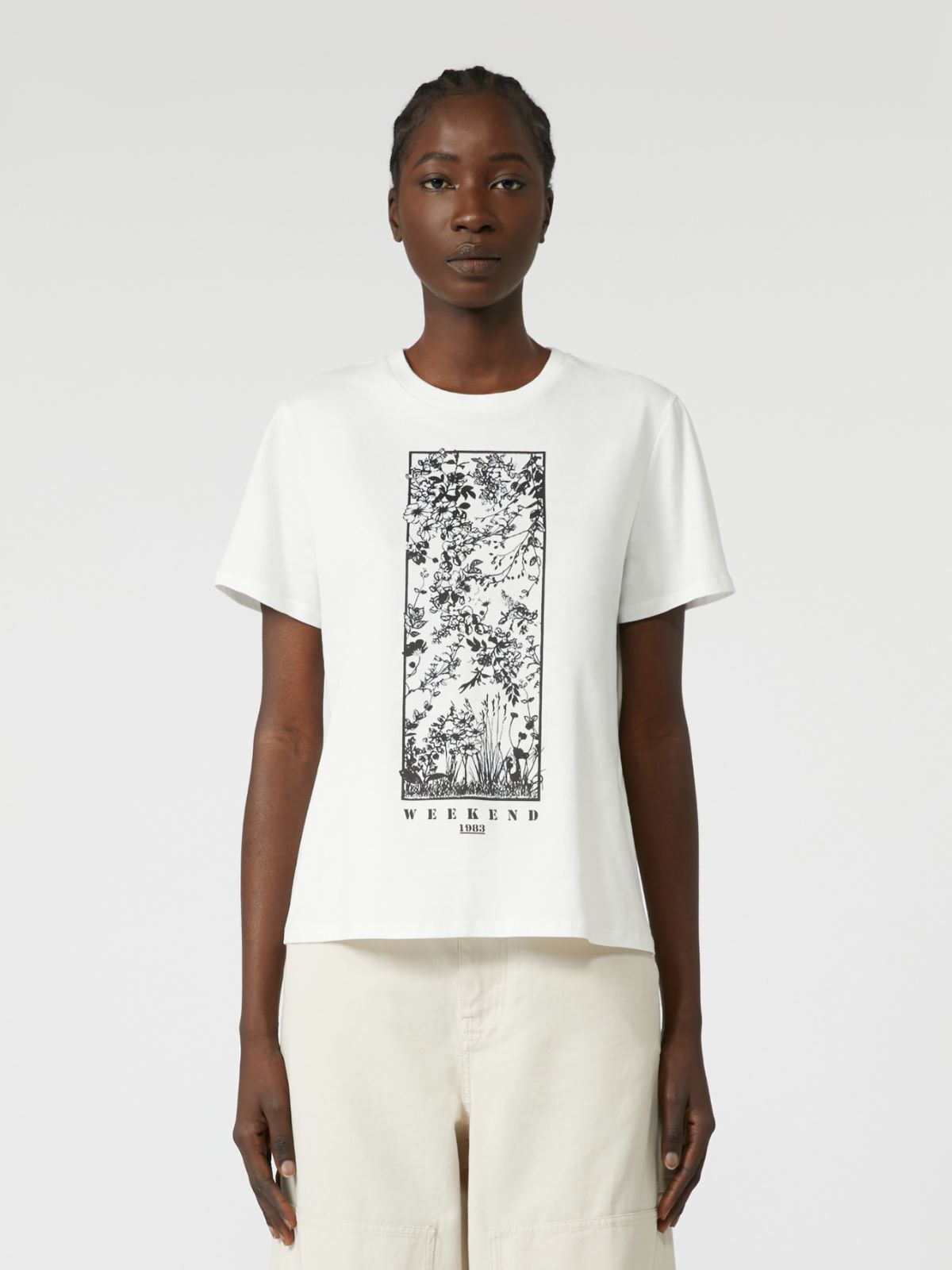 Pure cotton T-shirt - WHITE - Weekend - 2