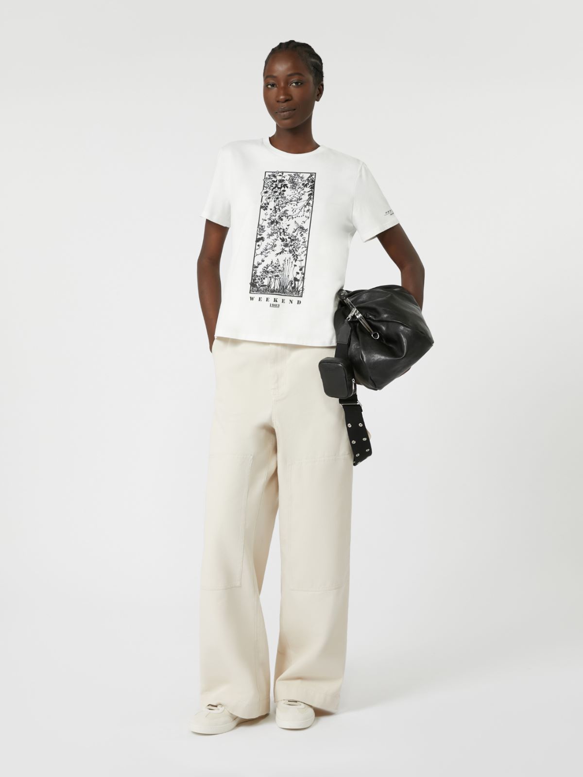 Pure cotton T-shirt - WHITE - Weekend