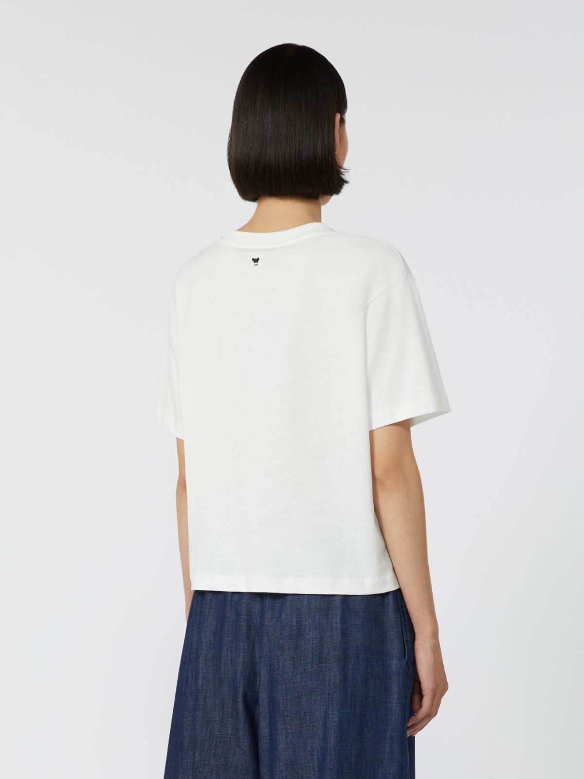 Printed organic cotton T-shirt - WHITE - Weekend - 3