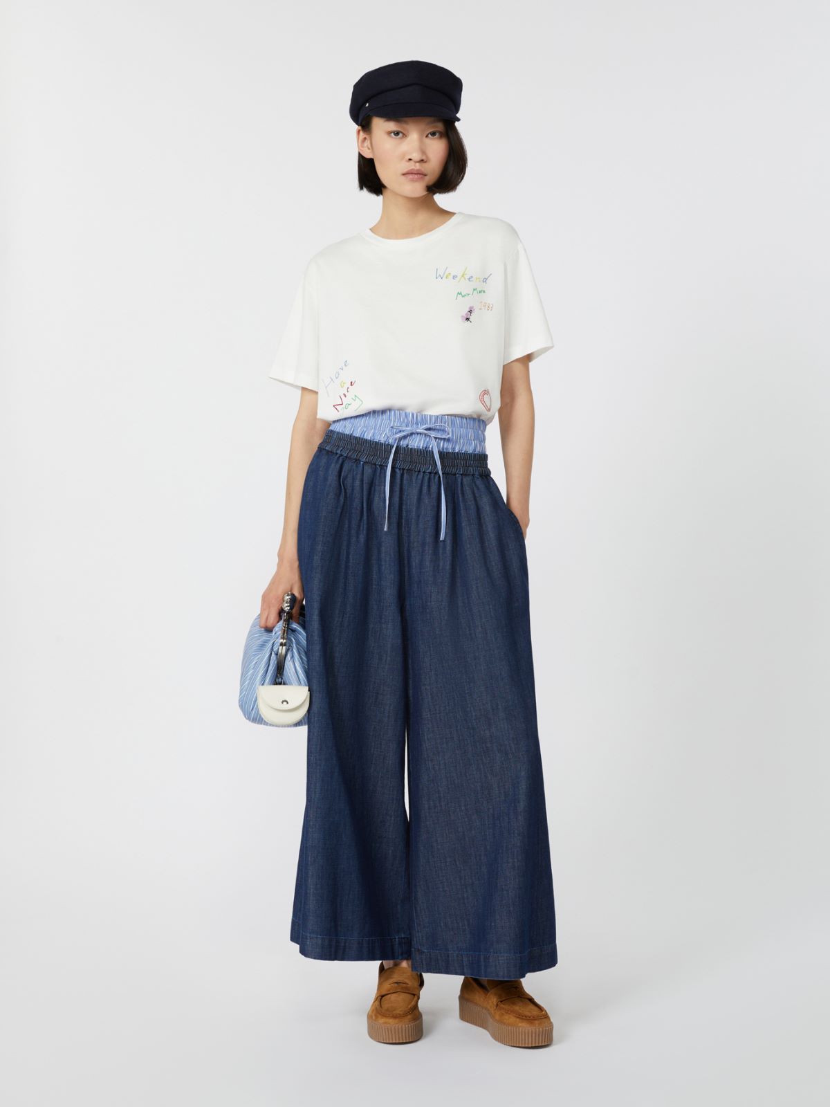 Printed organic cotton T-shirt - WHITE - Weekend