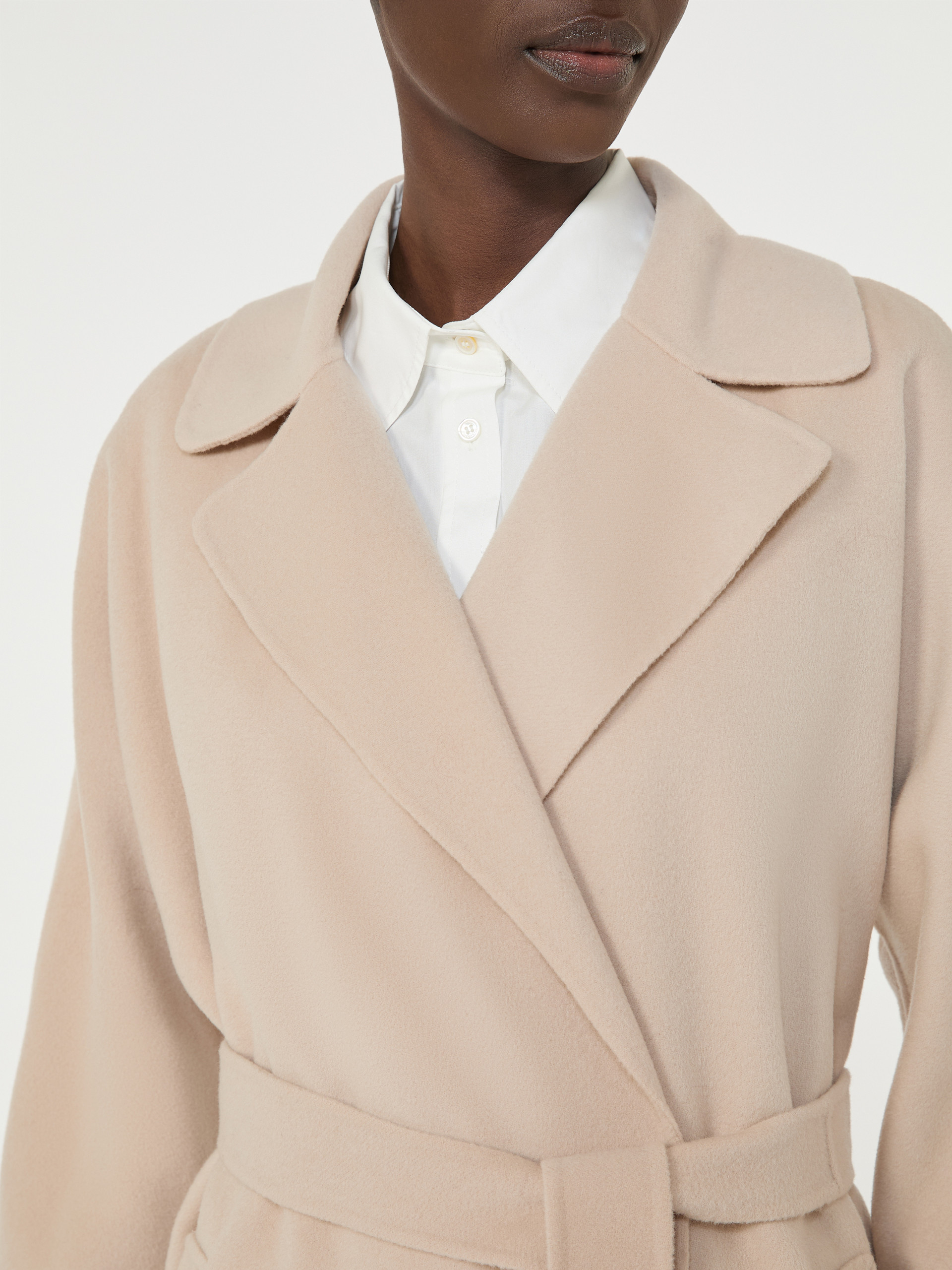 Double-Faced wool-blend robe coat - SAND - Weekend Max Mara - 3