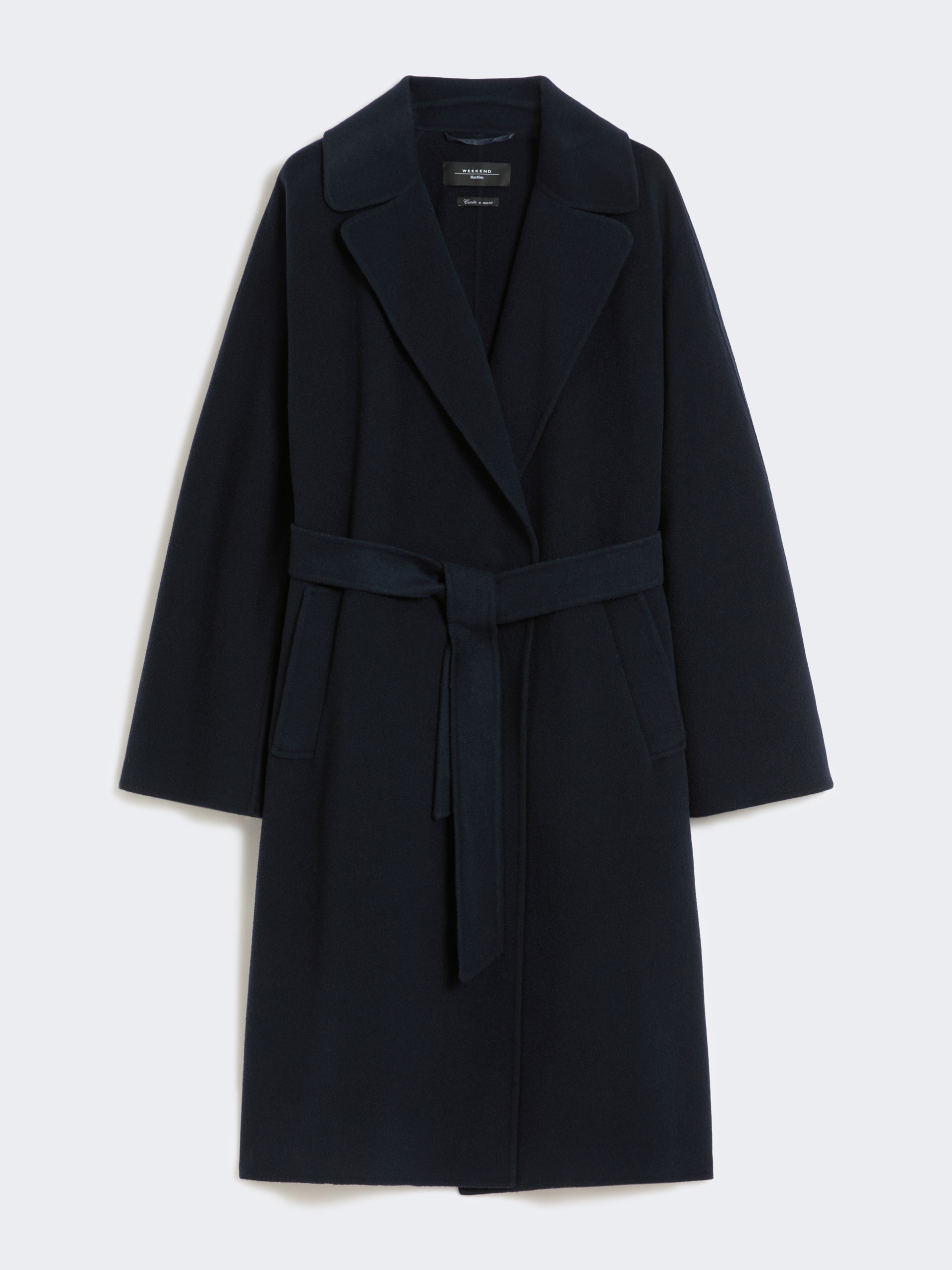 Double-Faced wool-blend robe coat - NAVY - Weekend Max Mara - 5