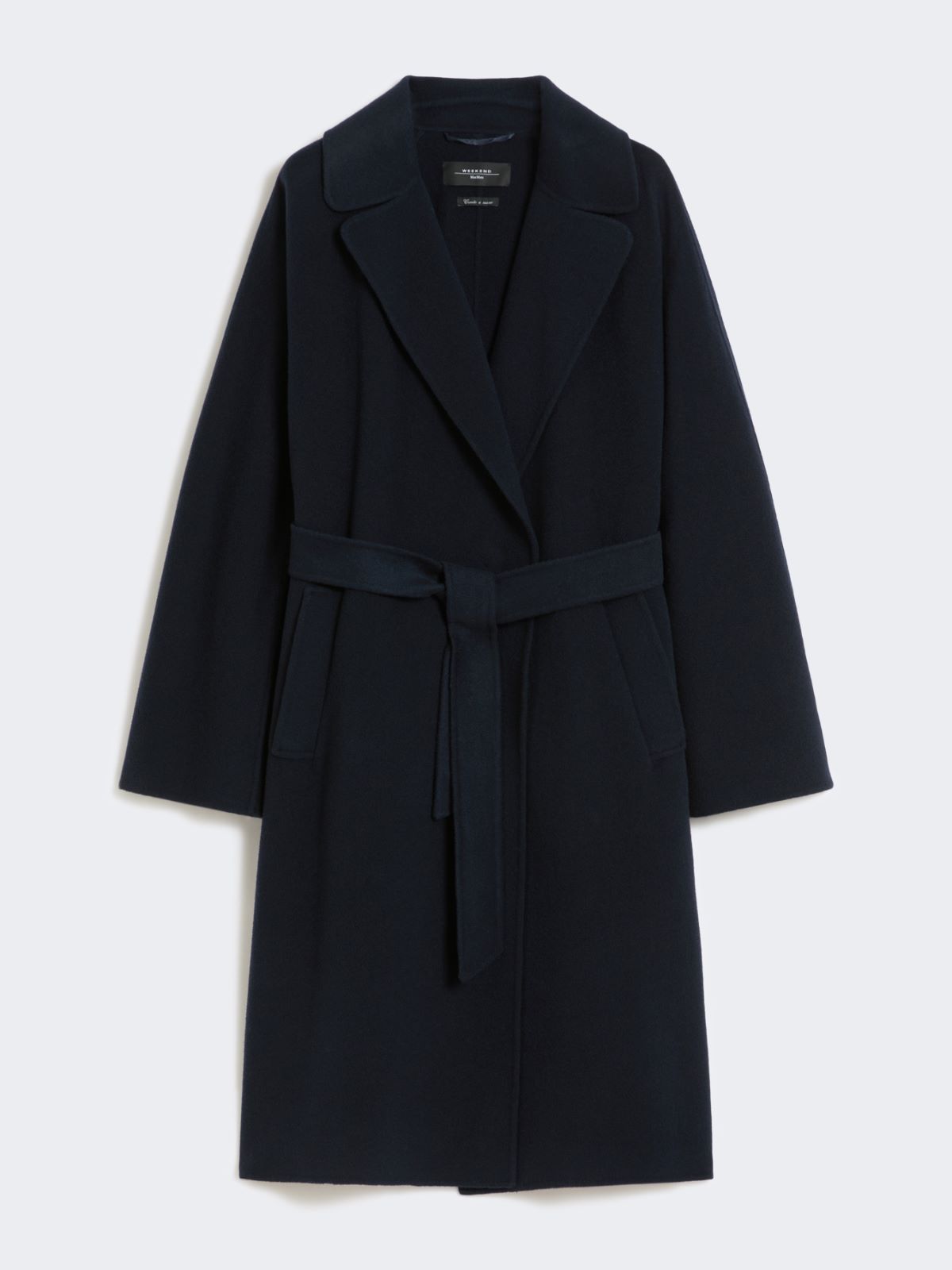 Double-Faced wool-blend robe coat - NAVY - Weekend - 4